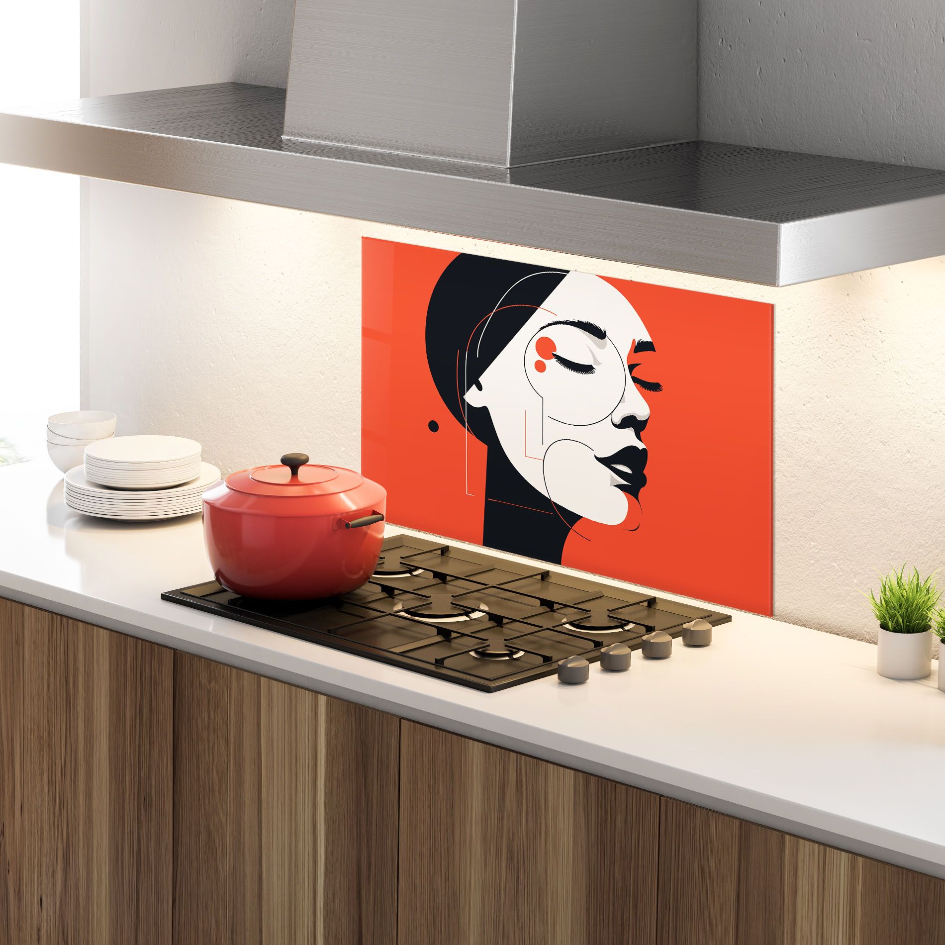 Abstract White Face mockup 4