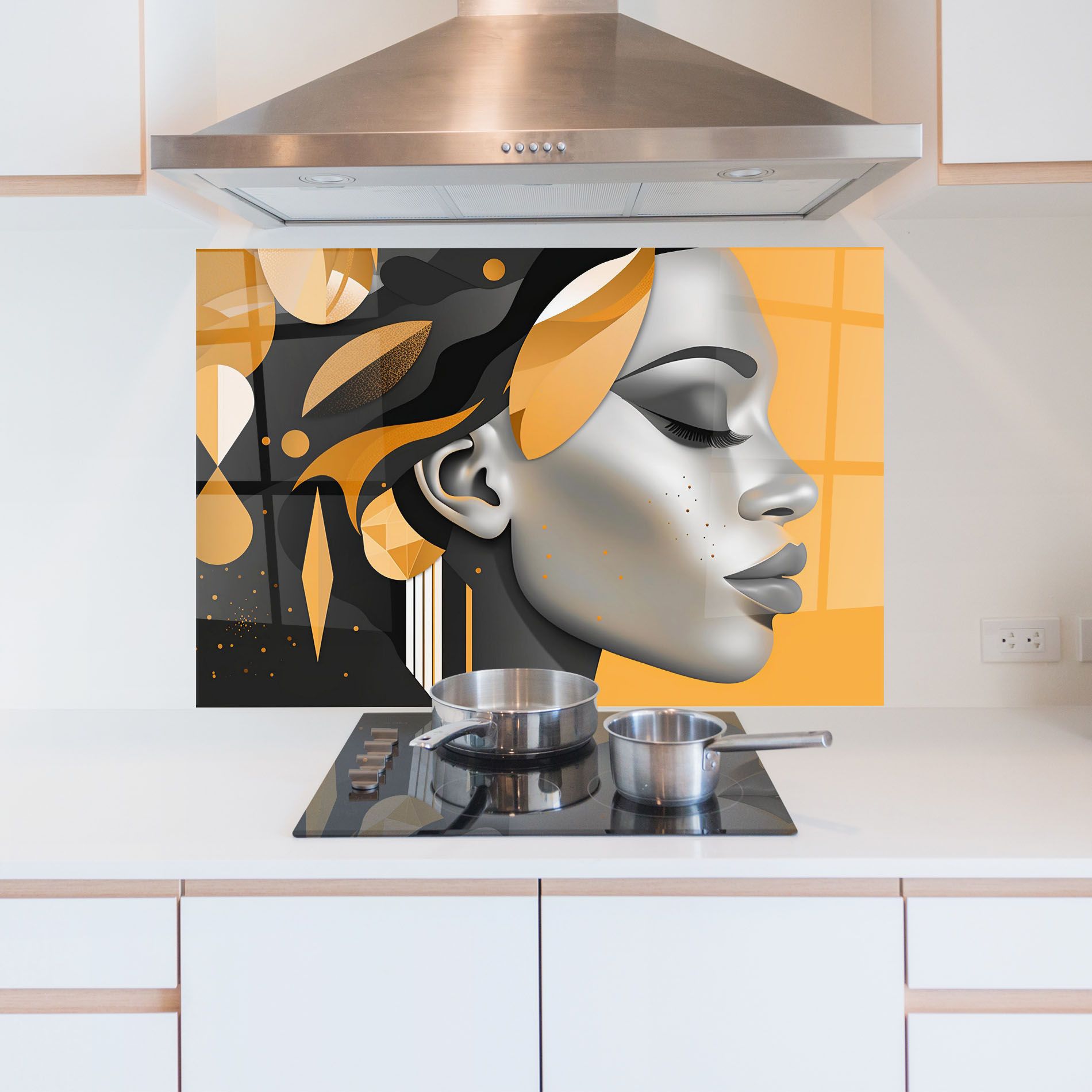 Dreamy Grey Woman mockup 5