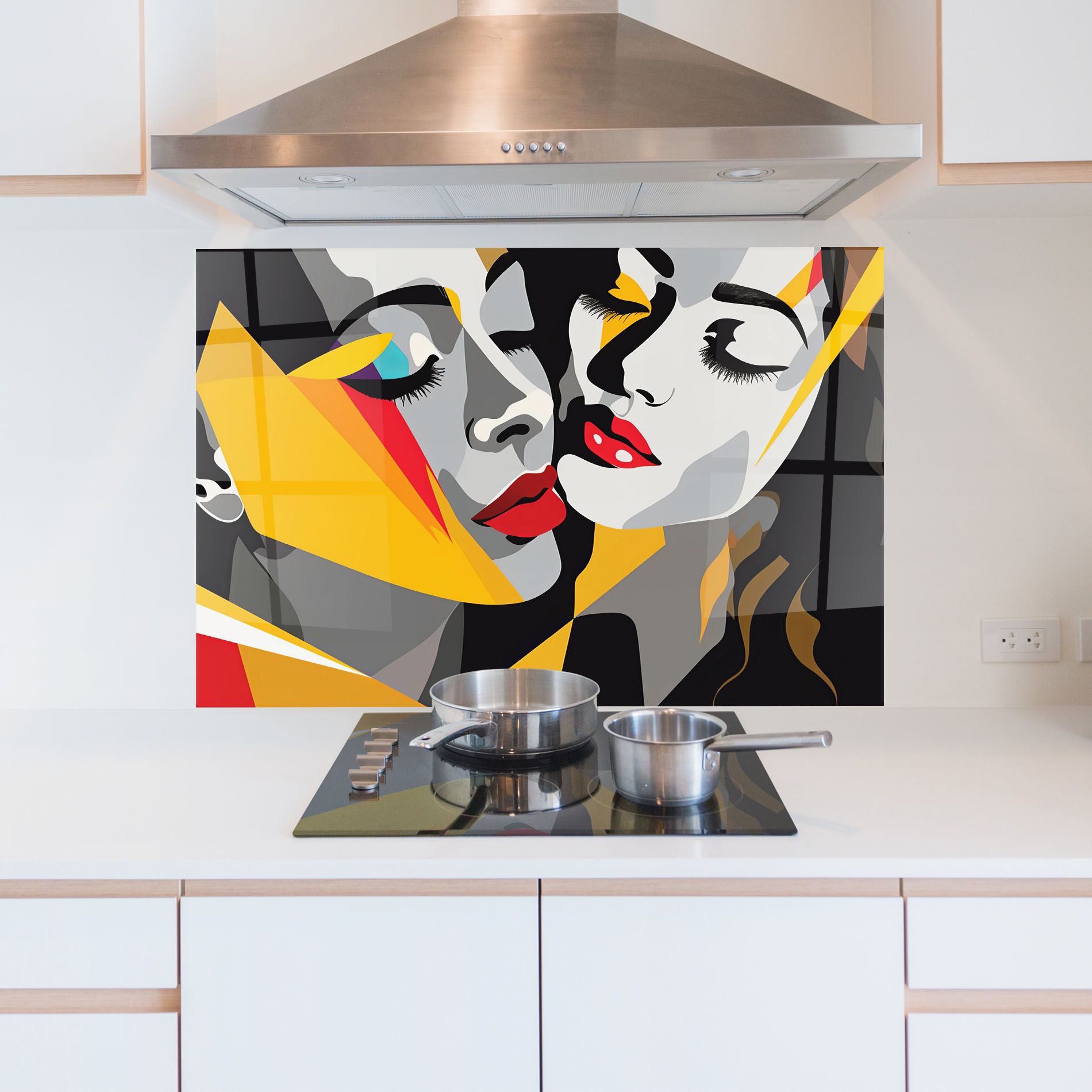 Grey Yellow Women mockup 5