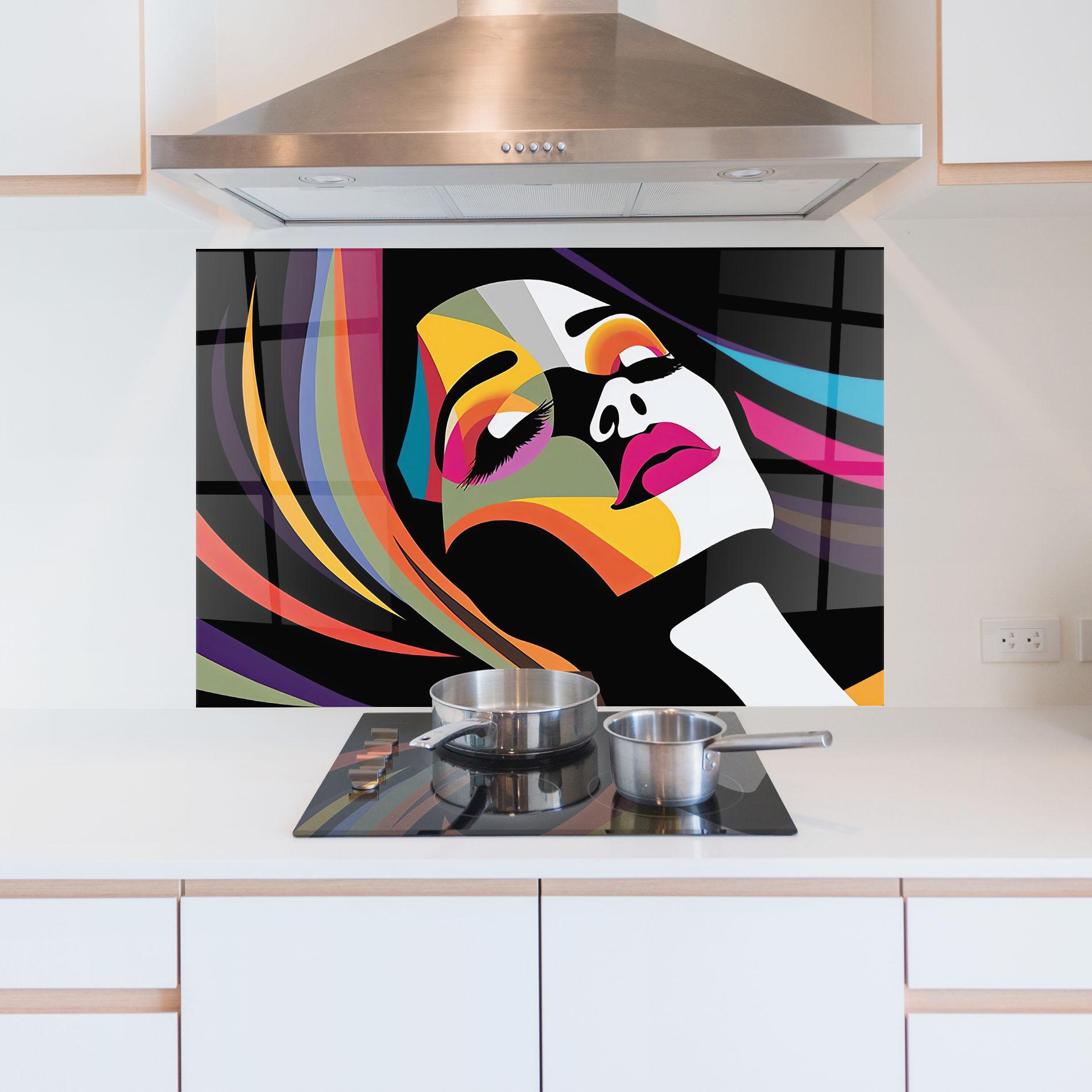 Küchenrückwand Glas Mesmerizing Dream mockup 5