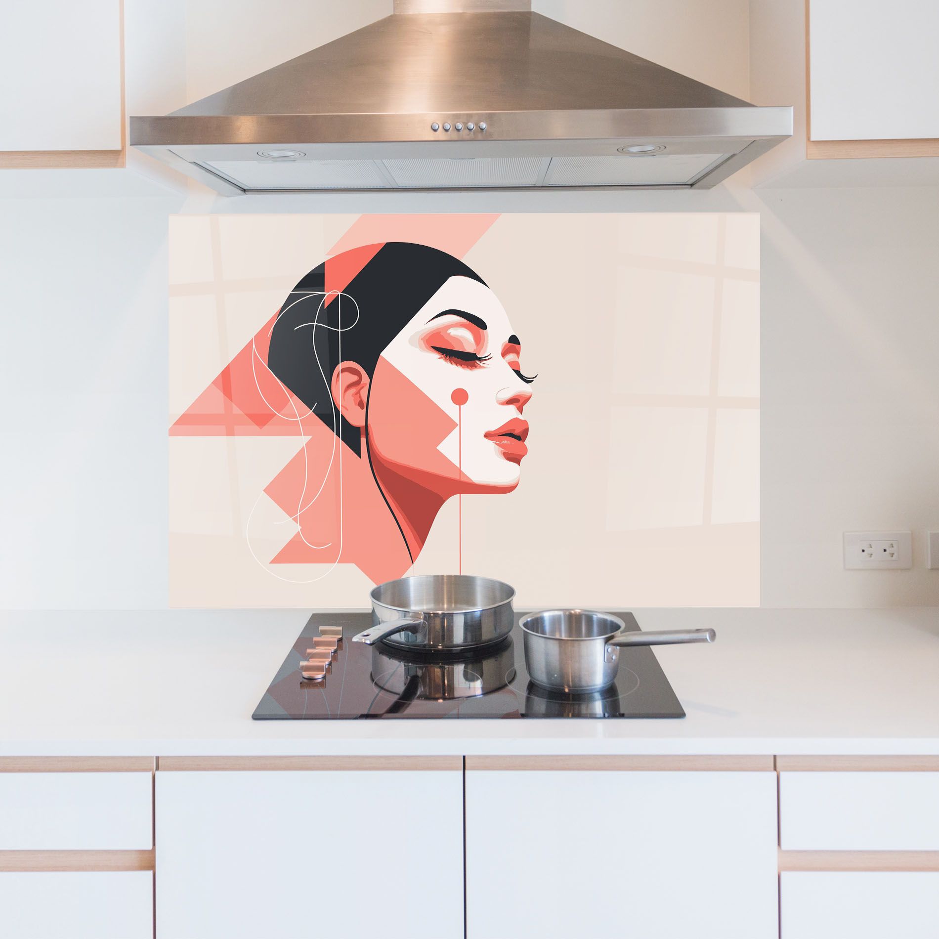 Pretty Abstract Face mockup 5