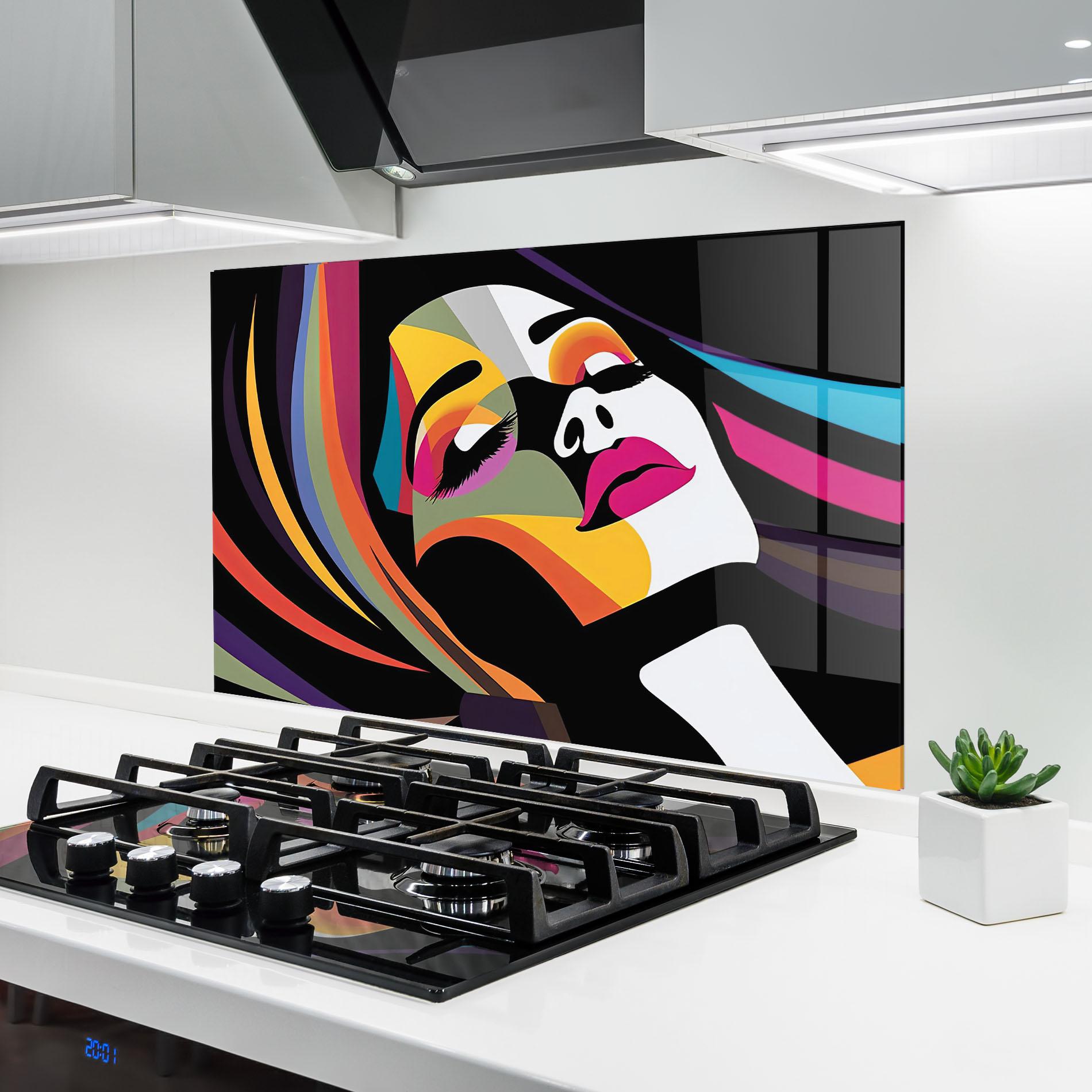 Küchenrückwand Glas Mesmerizing Dream mockup 6