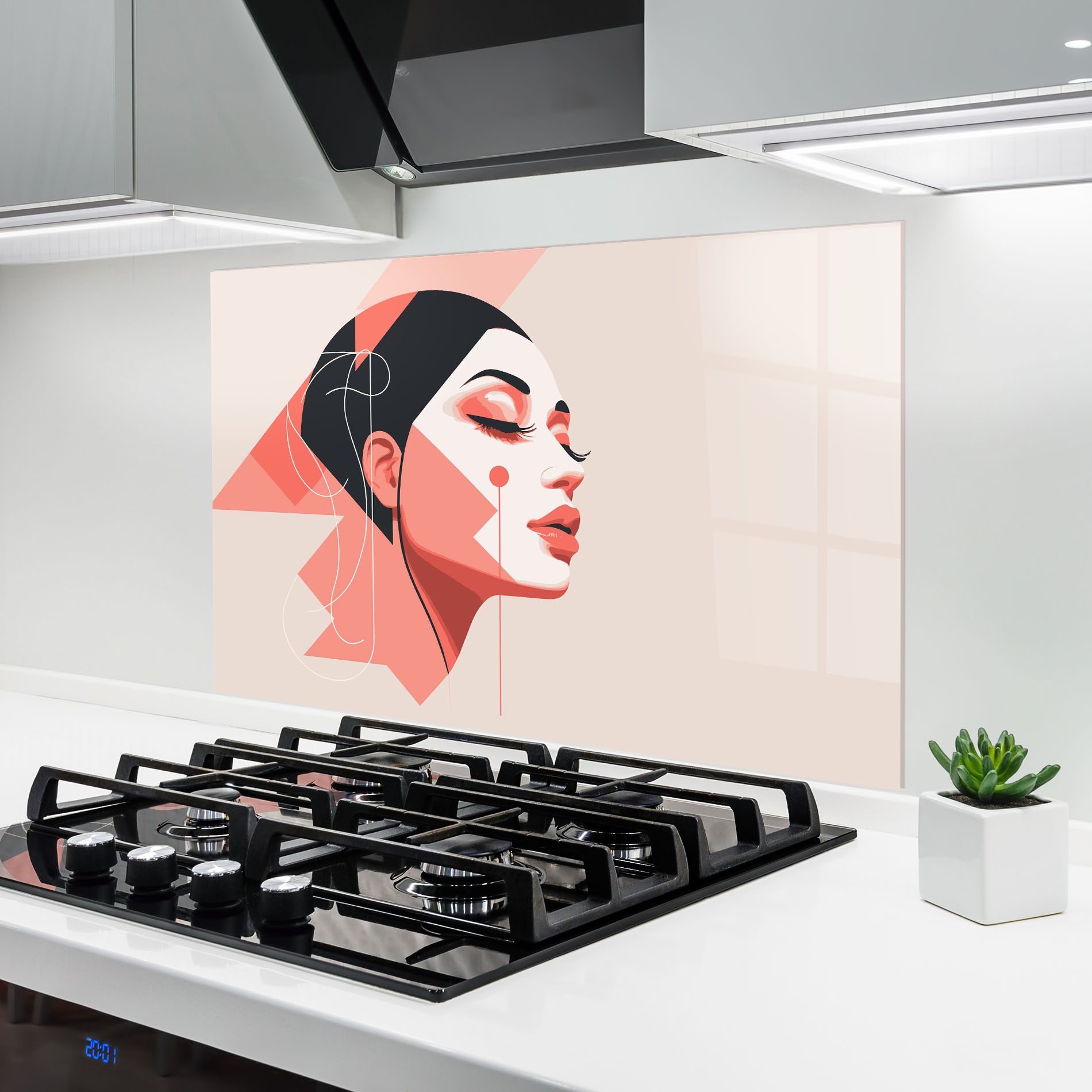 Pretty Abstract Face mockup 6