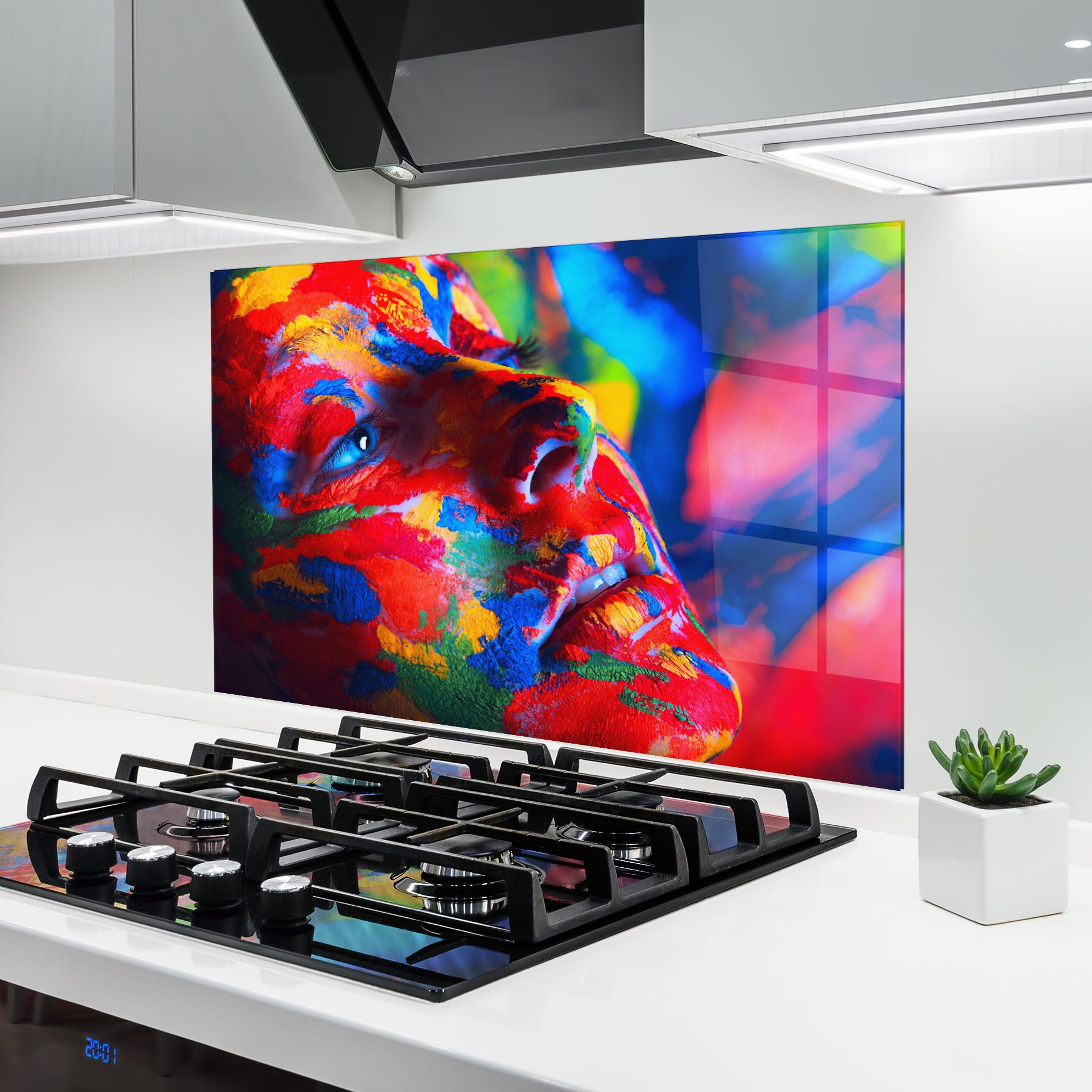 Woman Colourful Paint mockup 6