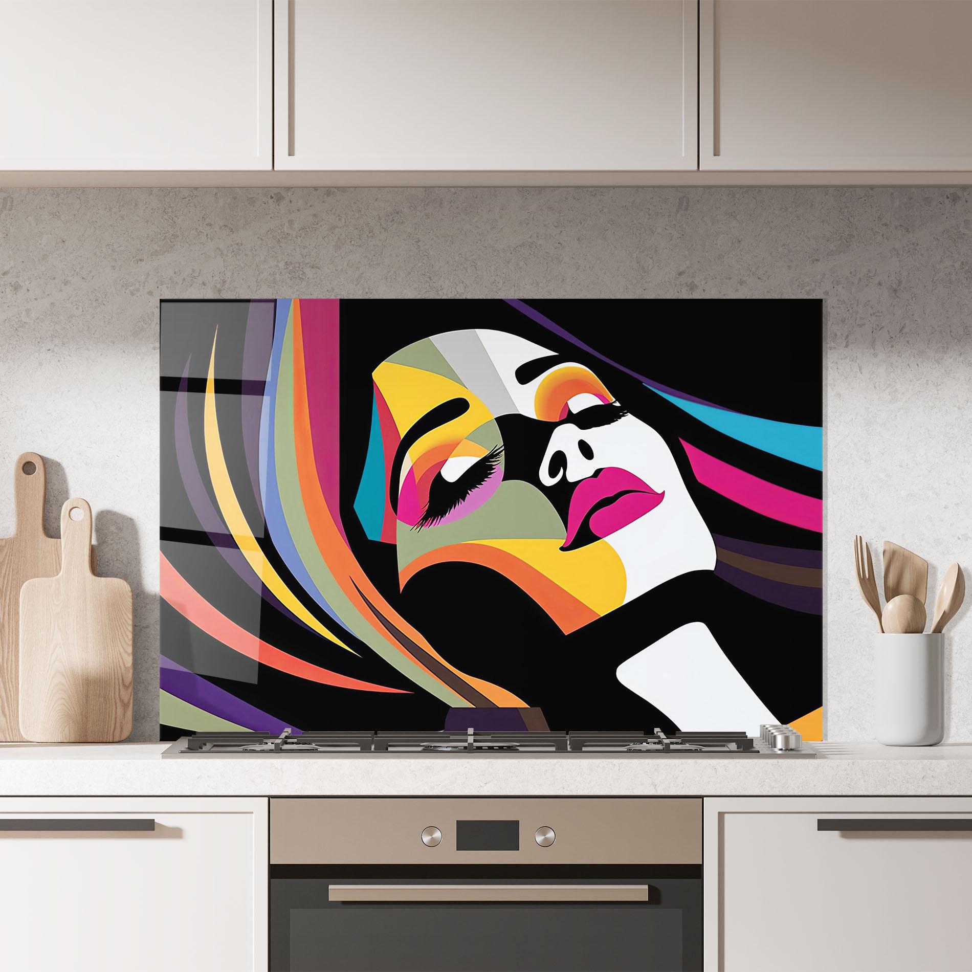 Küchenrückwand Glas Mesmerizing Dream mockup 7