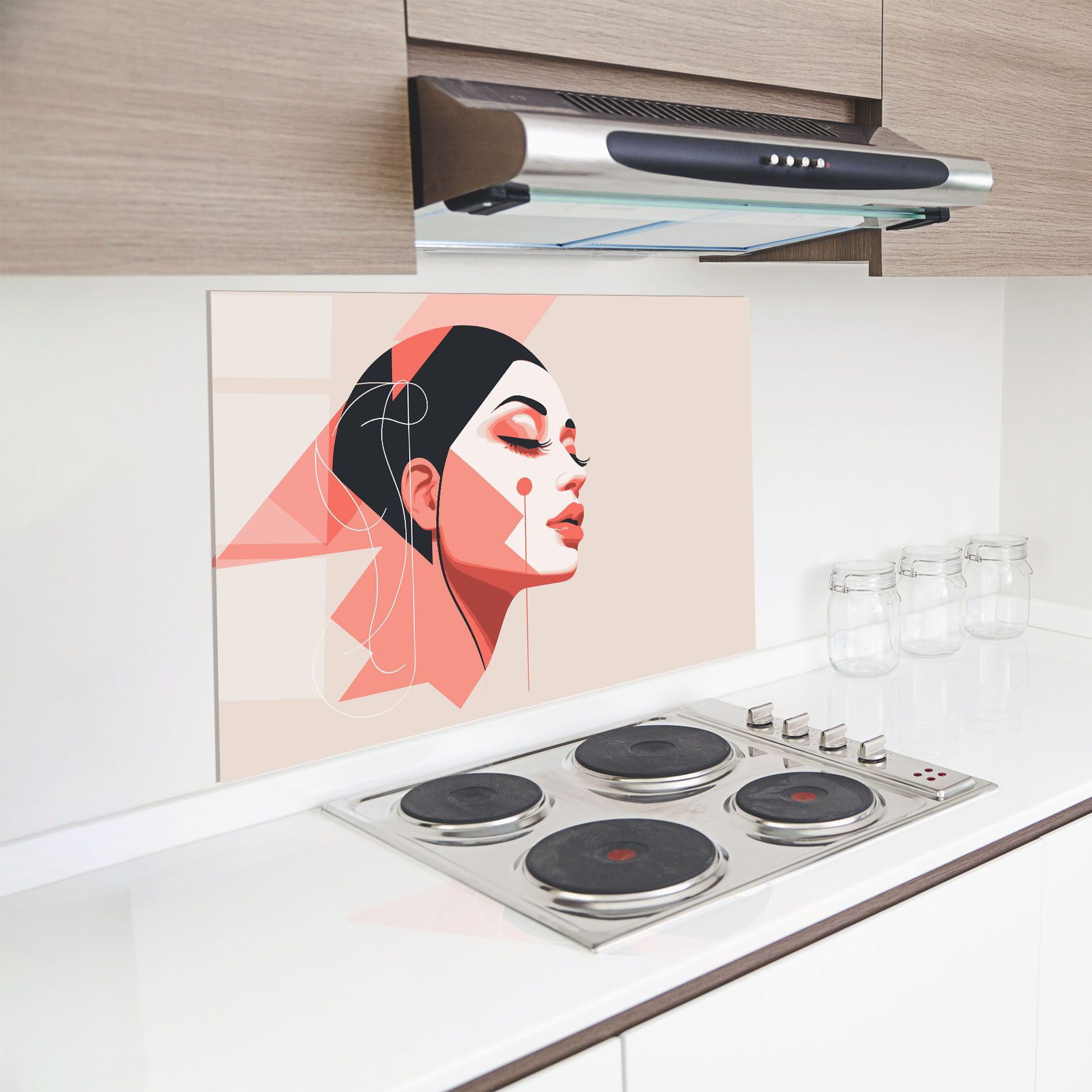 Pretty Abstract Face mockup 8