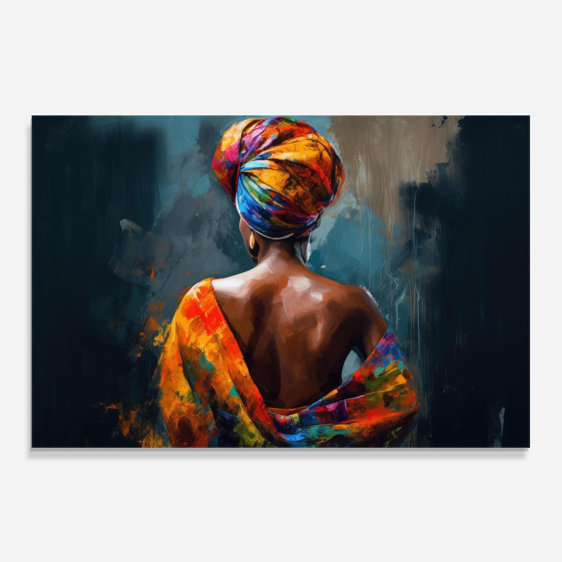 Colorful Turban Woman mockup 0