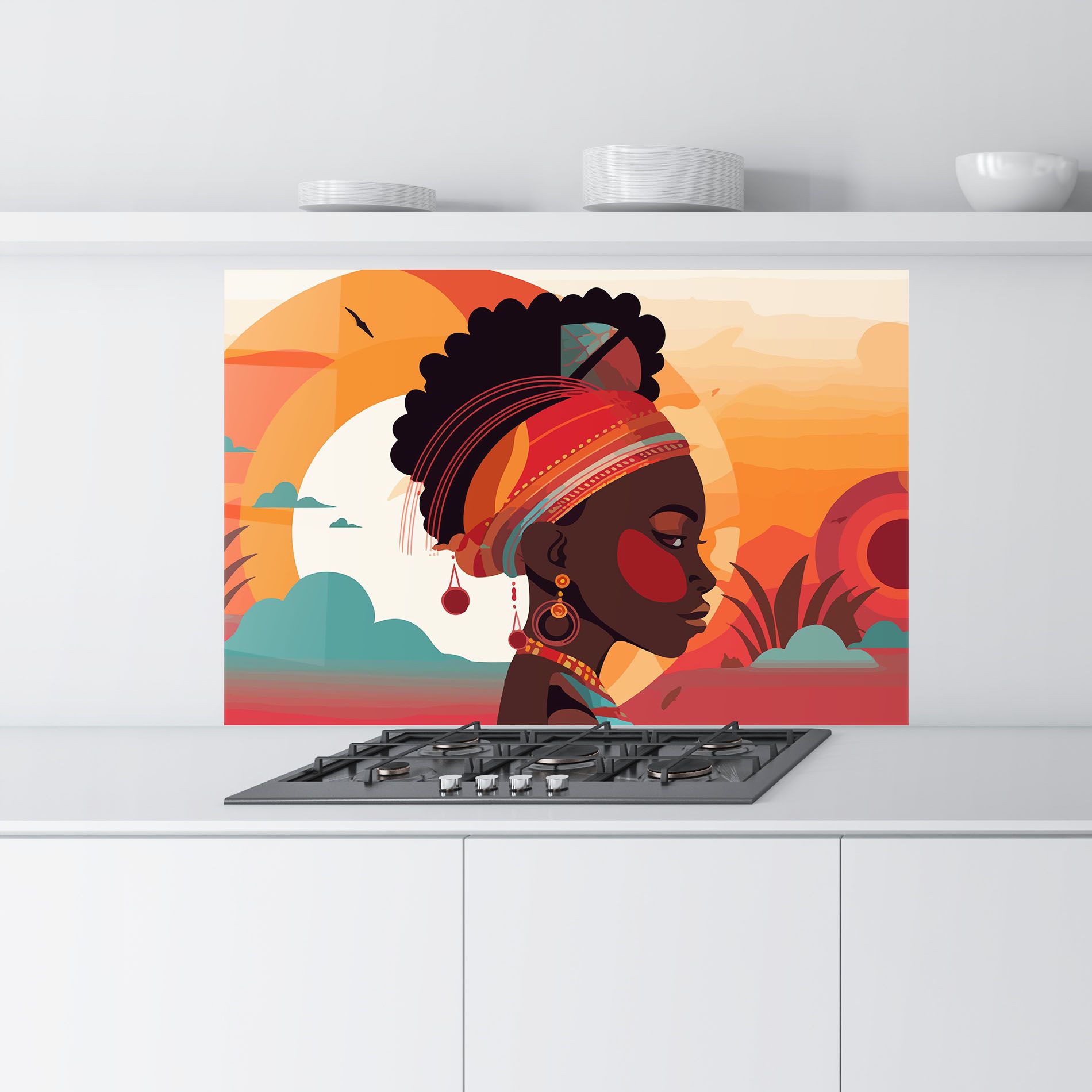 African Lady Art mockup 9