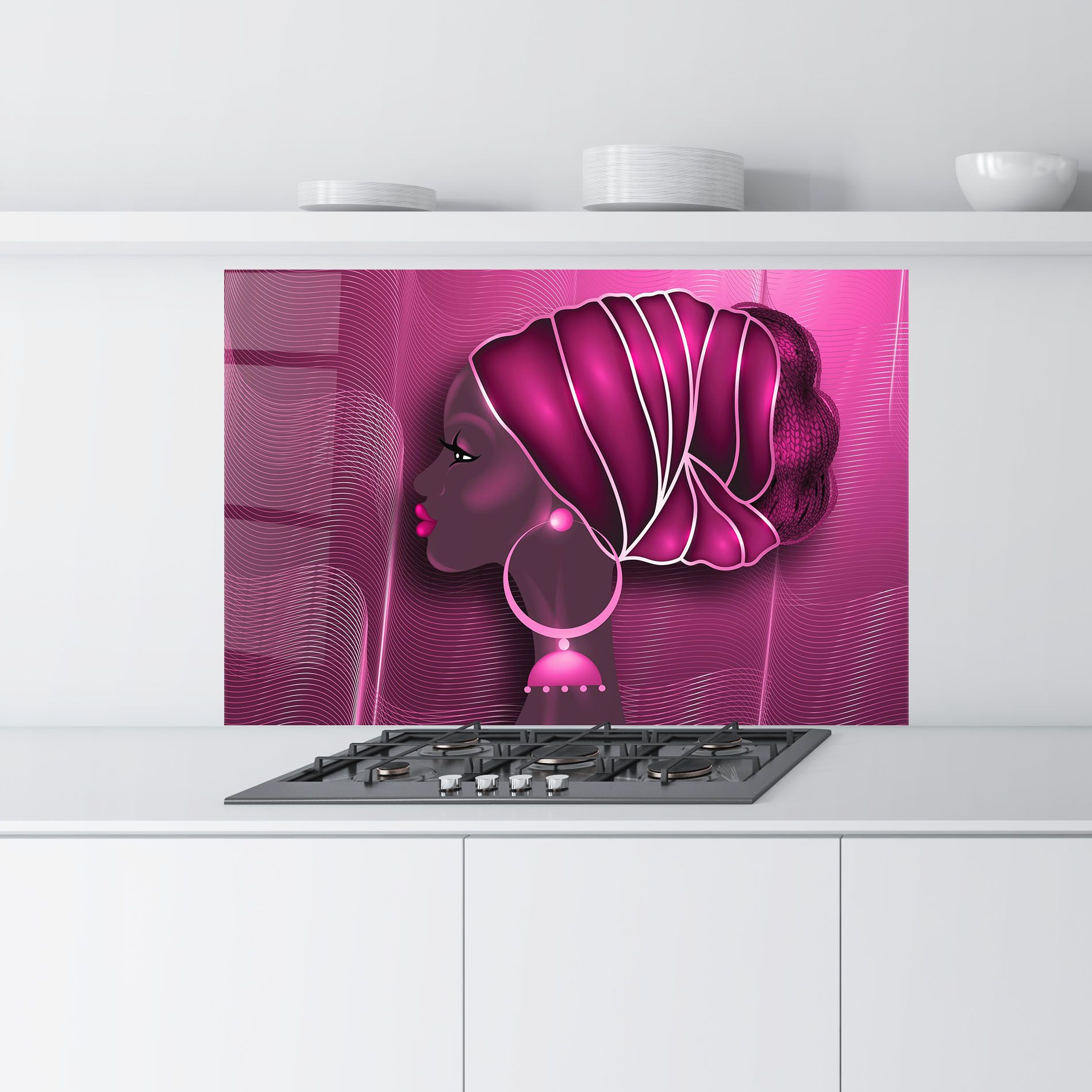 African Pink Woman mockup 9