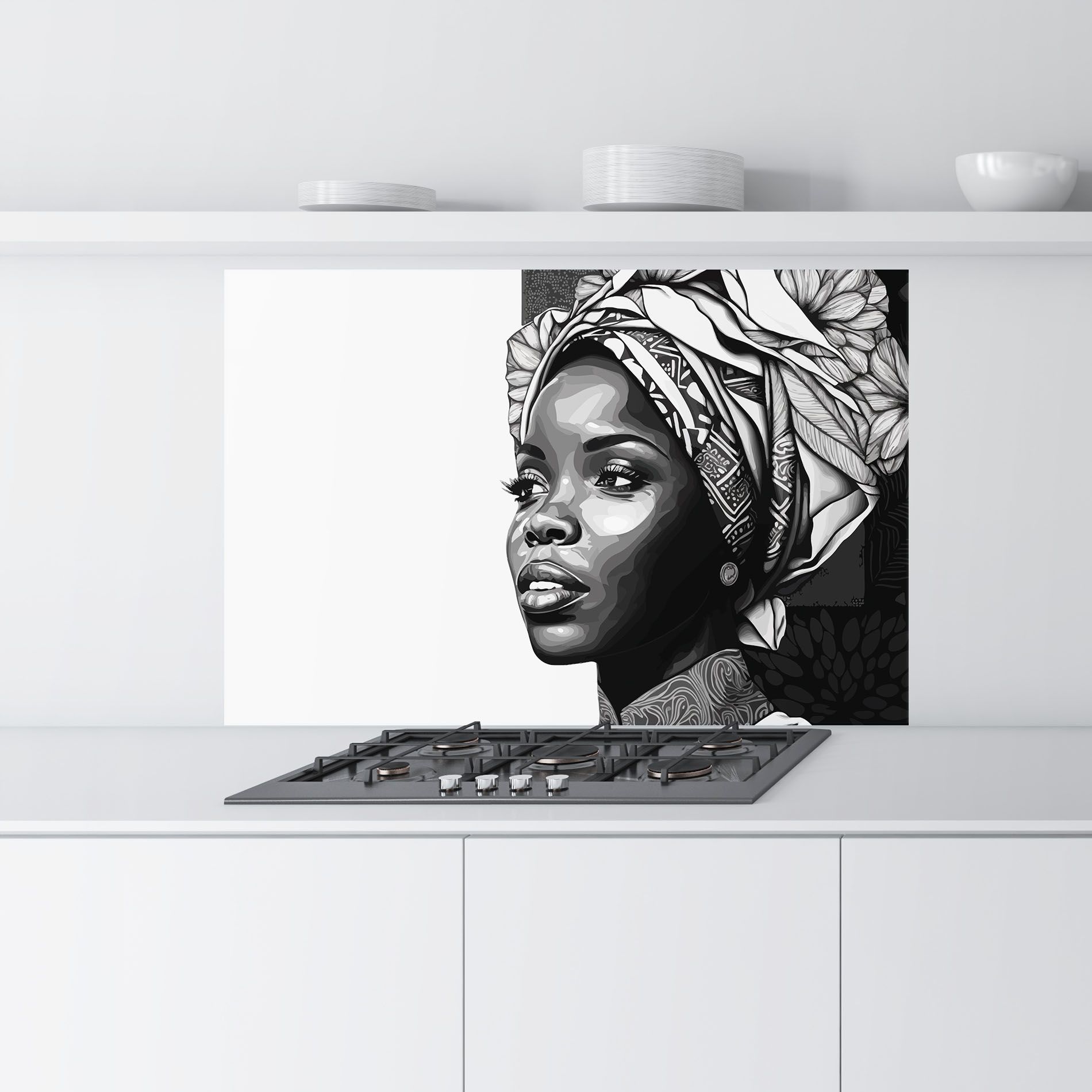 Pretty African Woman mockup 9