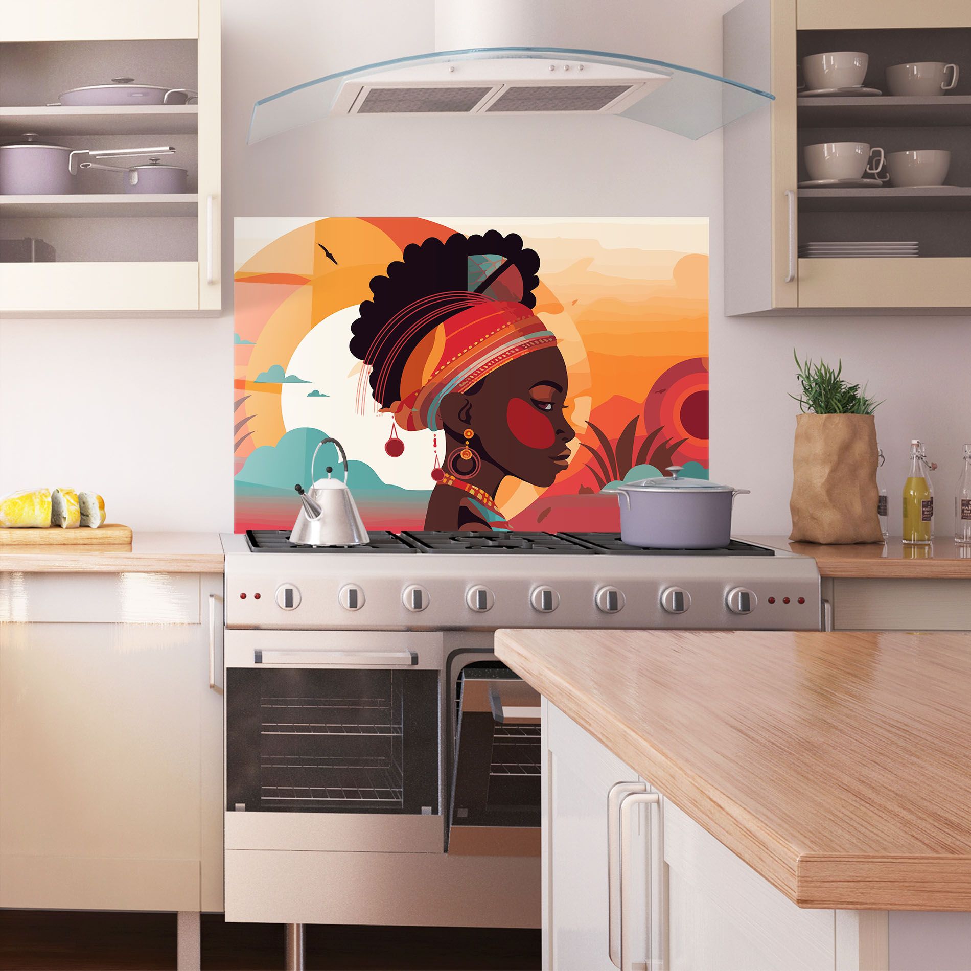 African Lady Art mockup 1