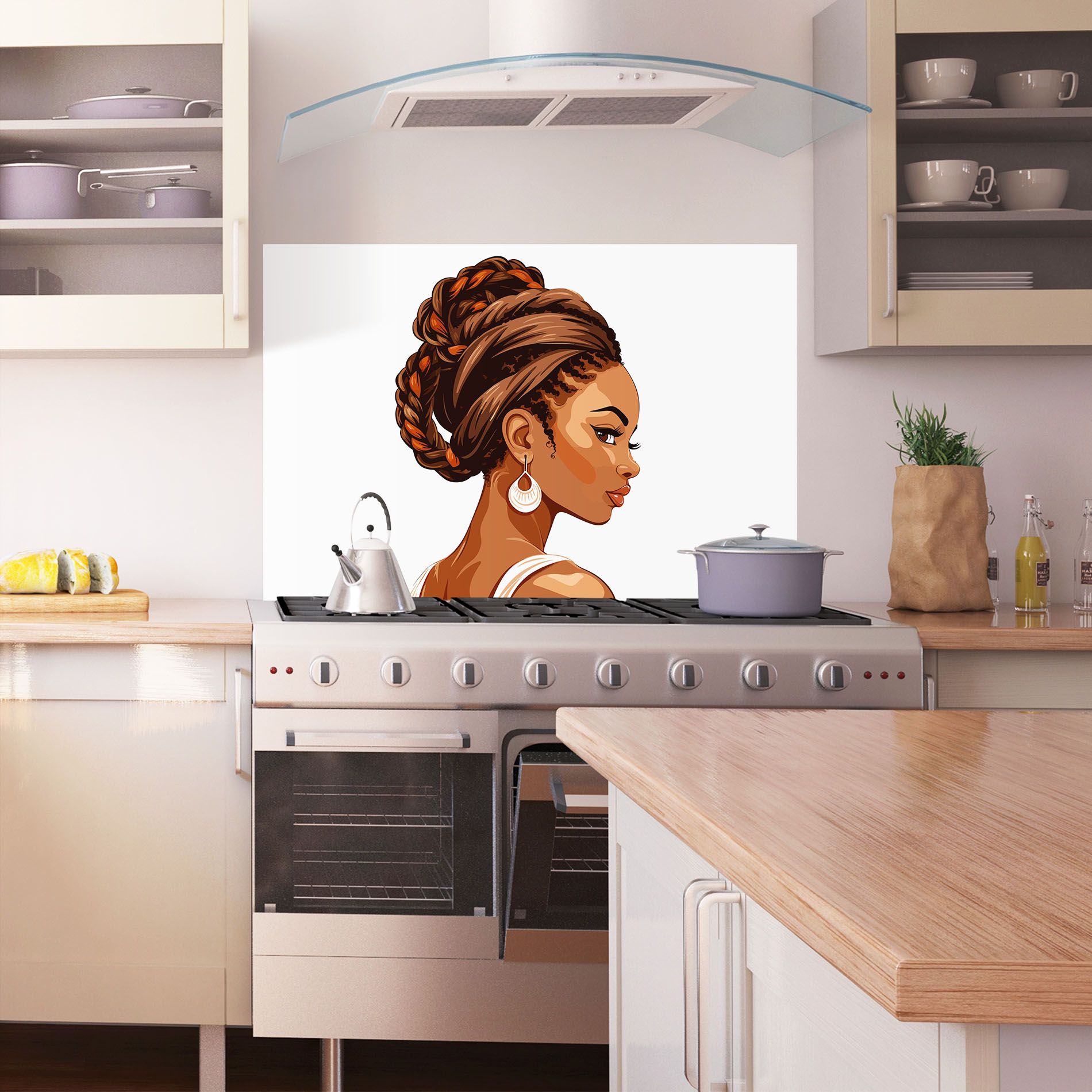 Pretty African Lady mockup 1