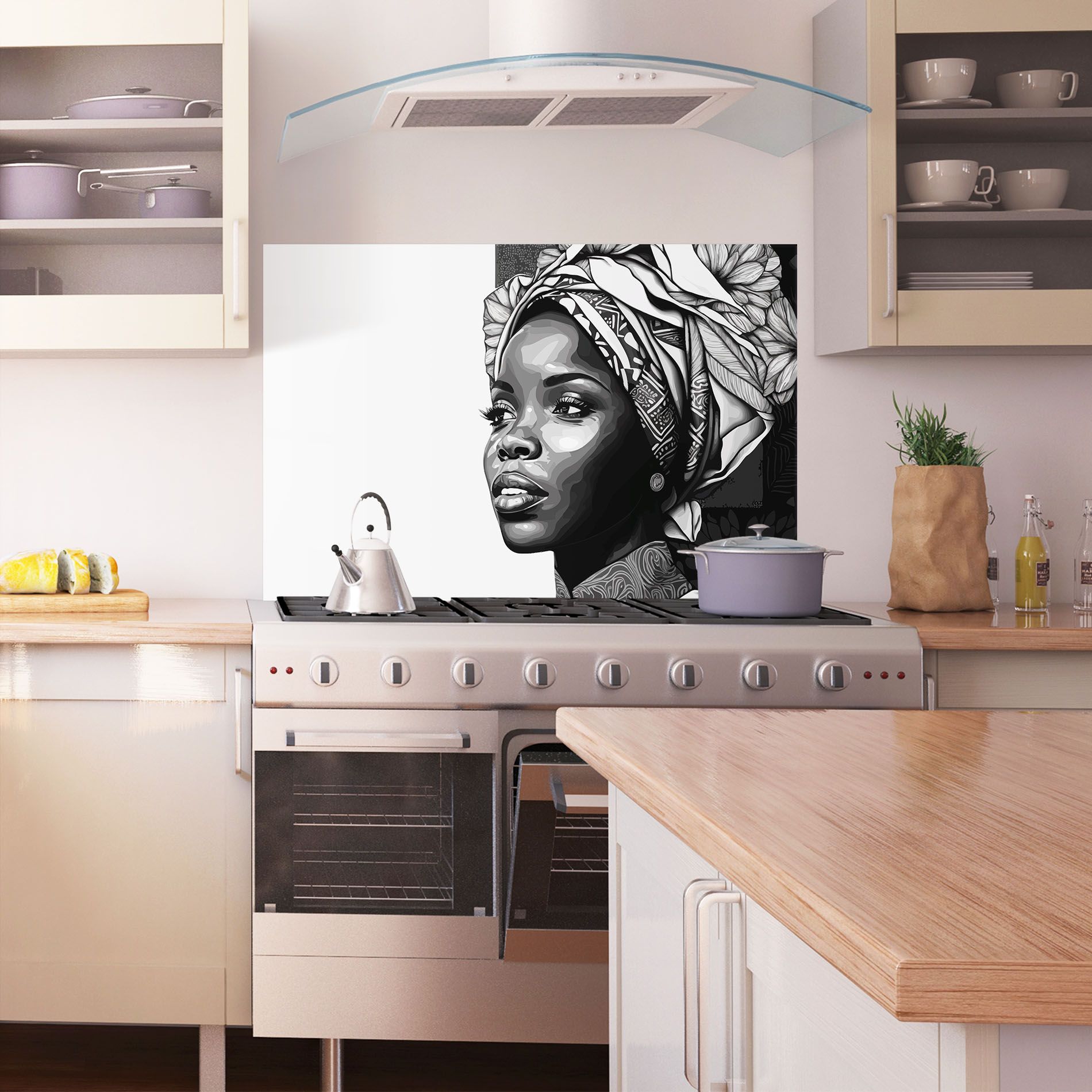 Pretty African Woman mockup 1
