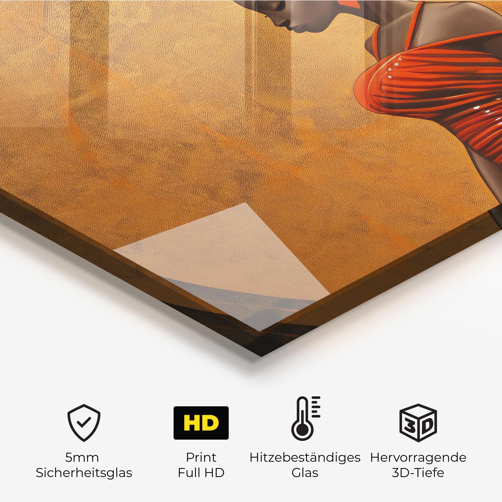 Beautiful African Red Dress mockup 2