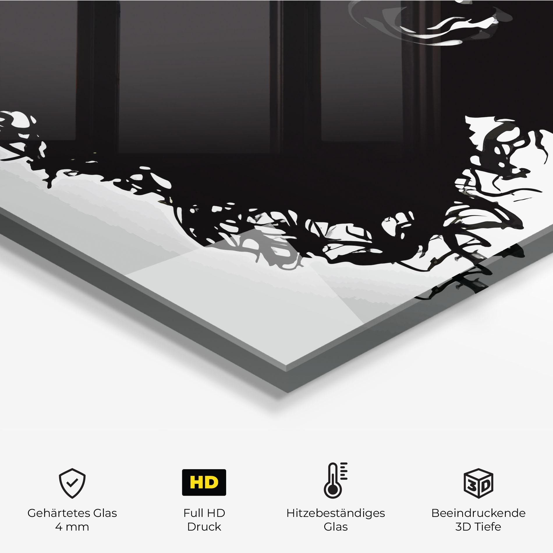 Küchenrückwand Glas Black African Woman mockup 2