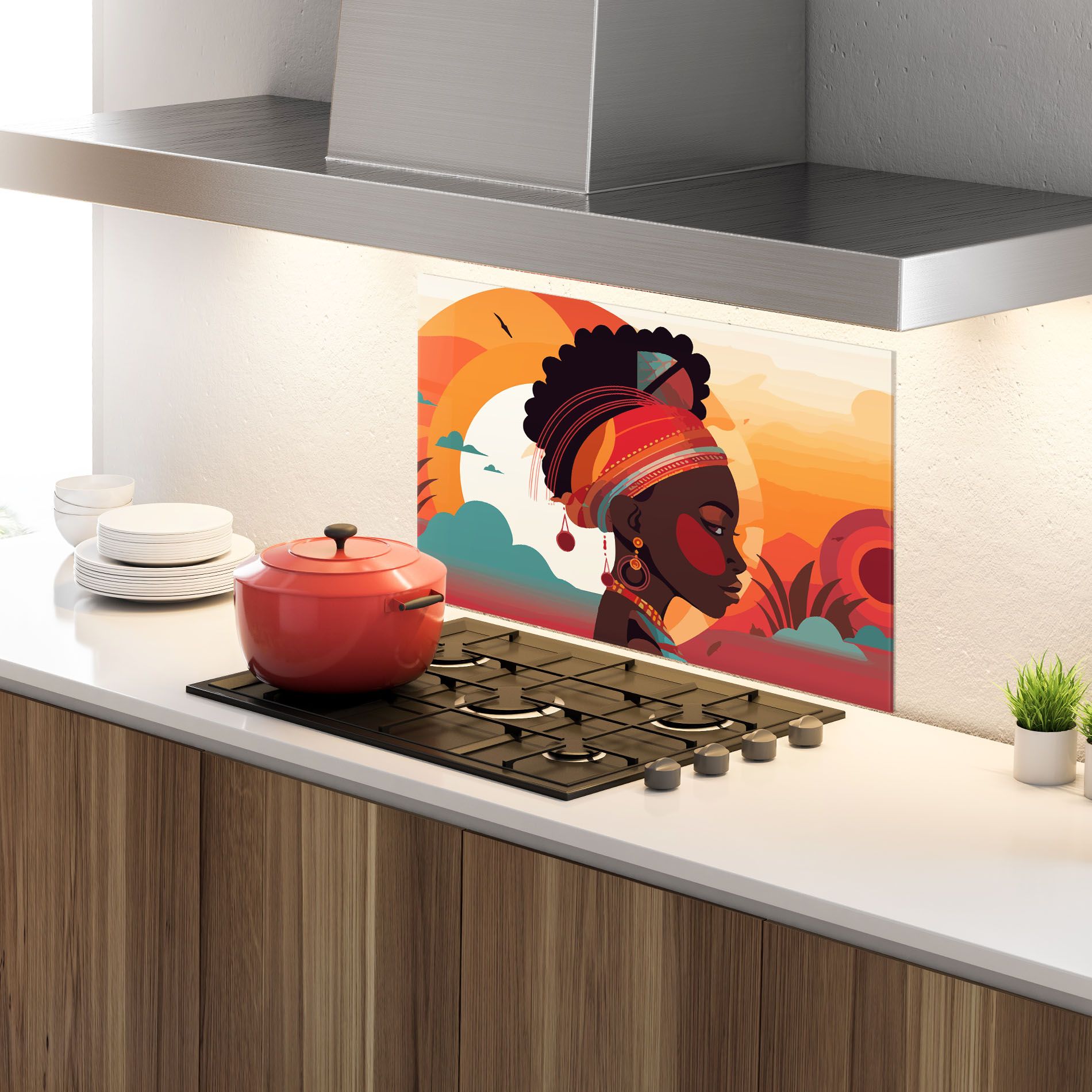 African Lady Art mockup 4