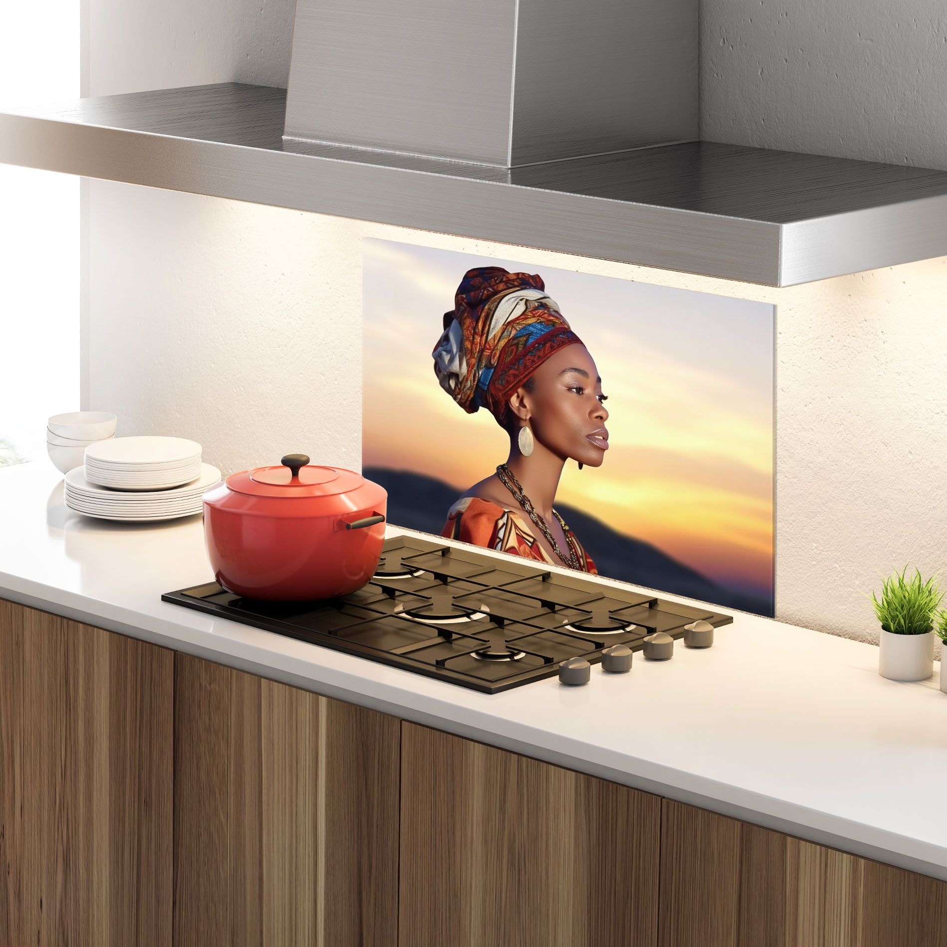 Beautiful African Sunset mockup 4