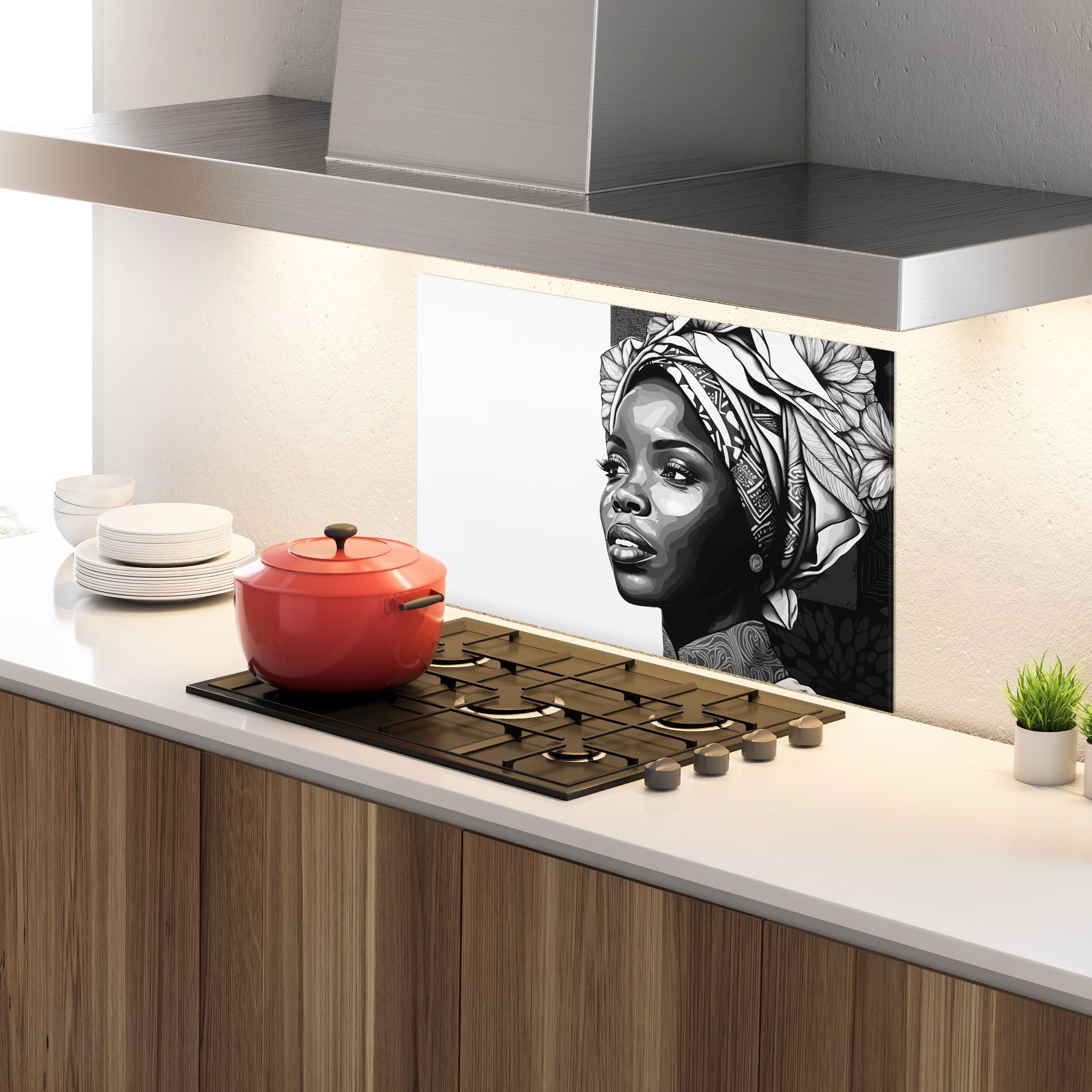 Pretty African Woman mockup 4