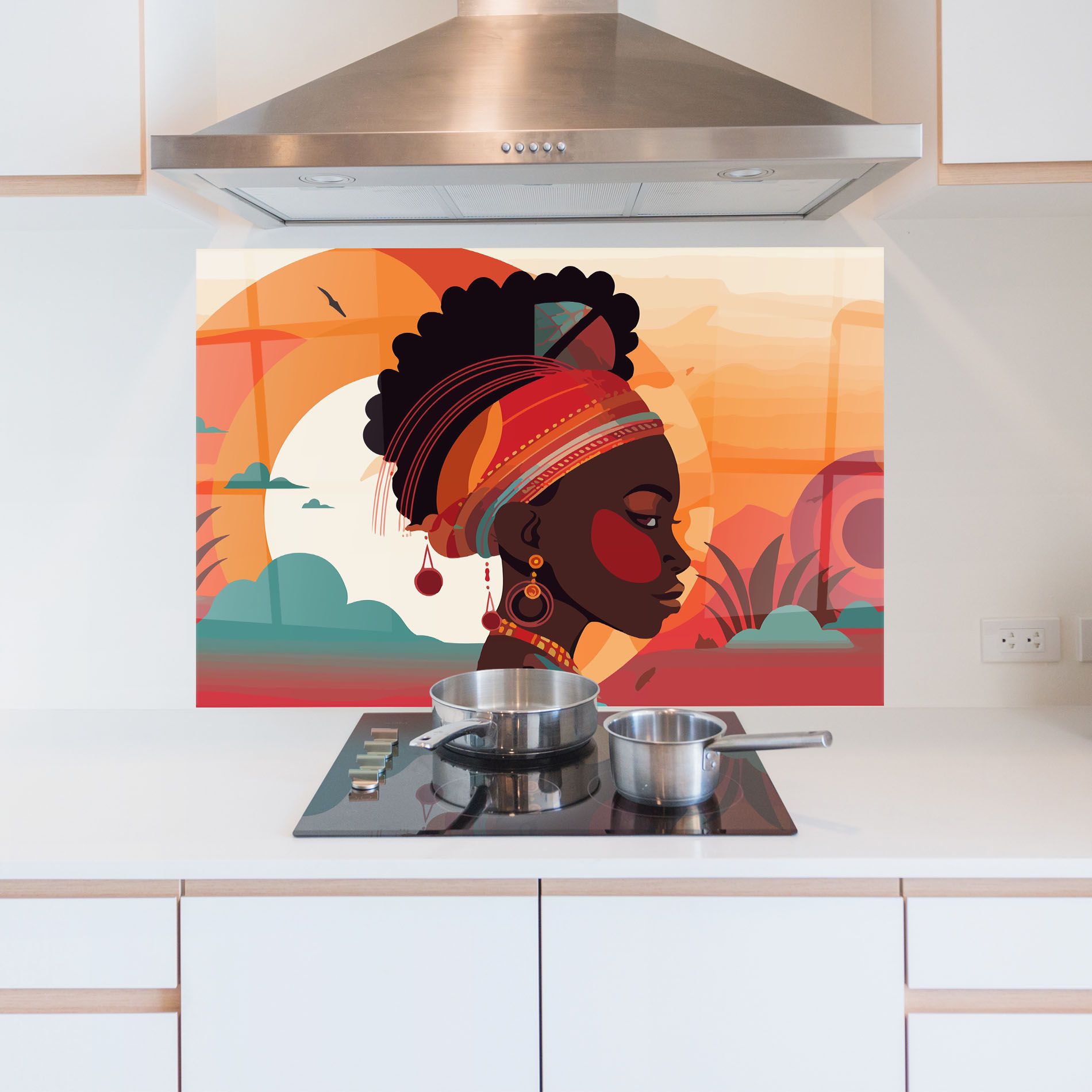 African Lady Art mockup 5