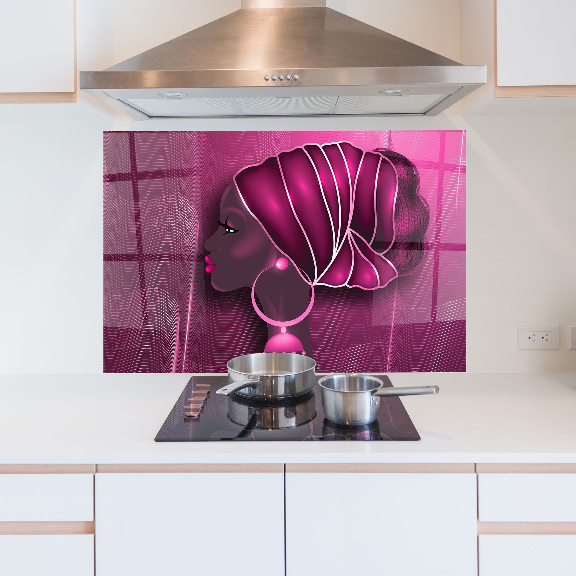 African Pink Woman mockup 5