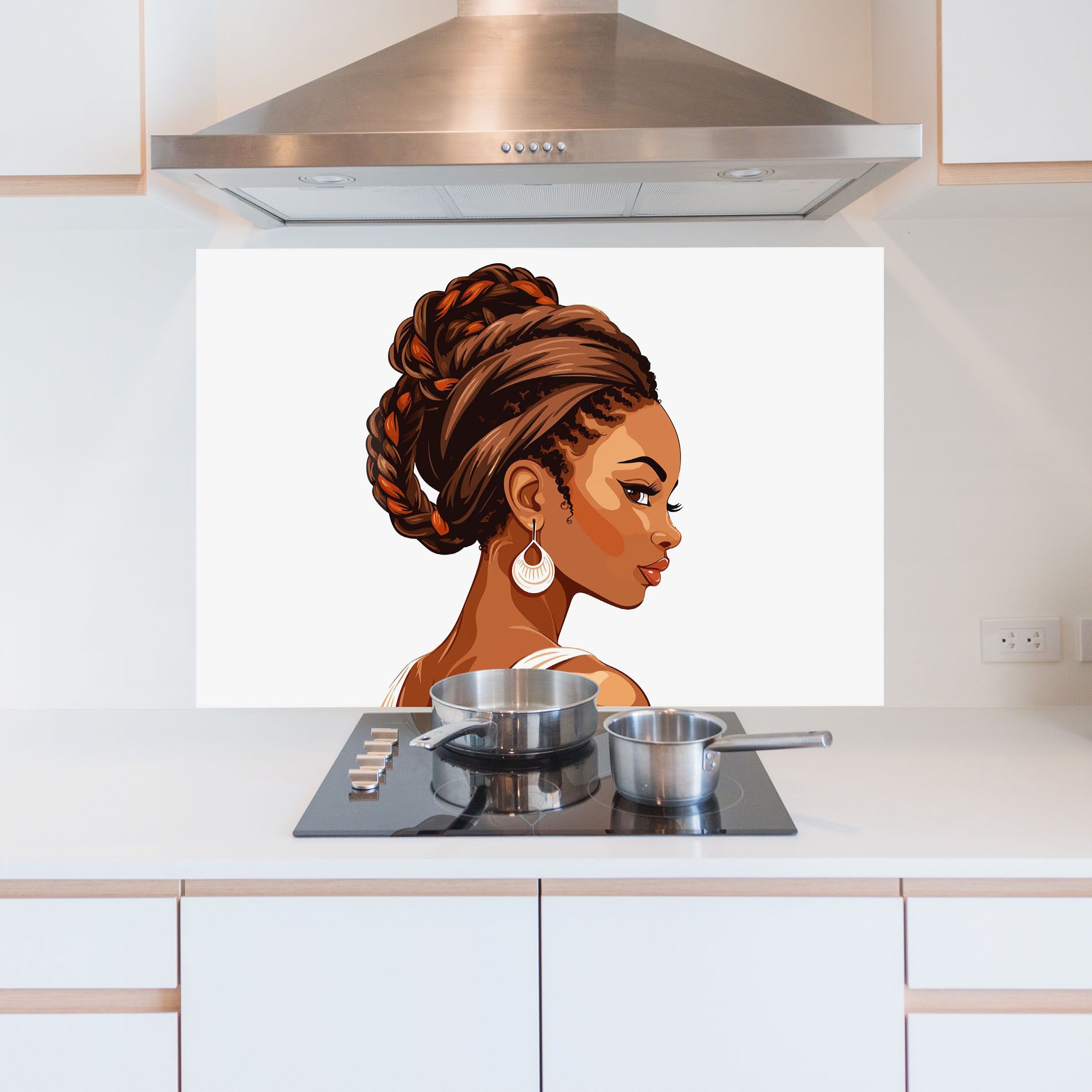 Pretty African Lady mockup 5