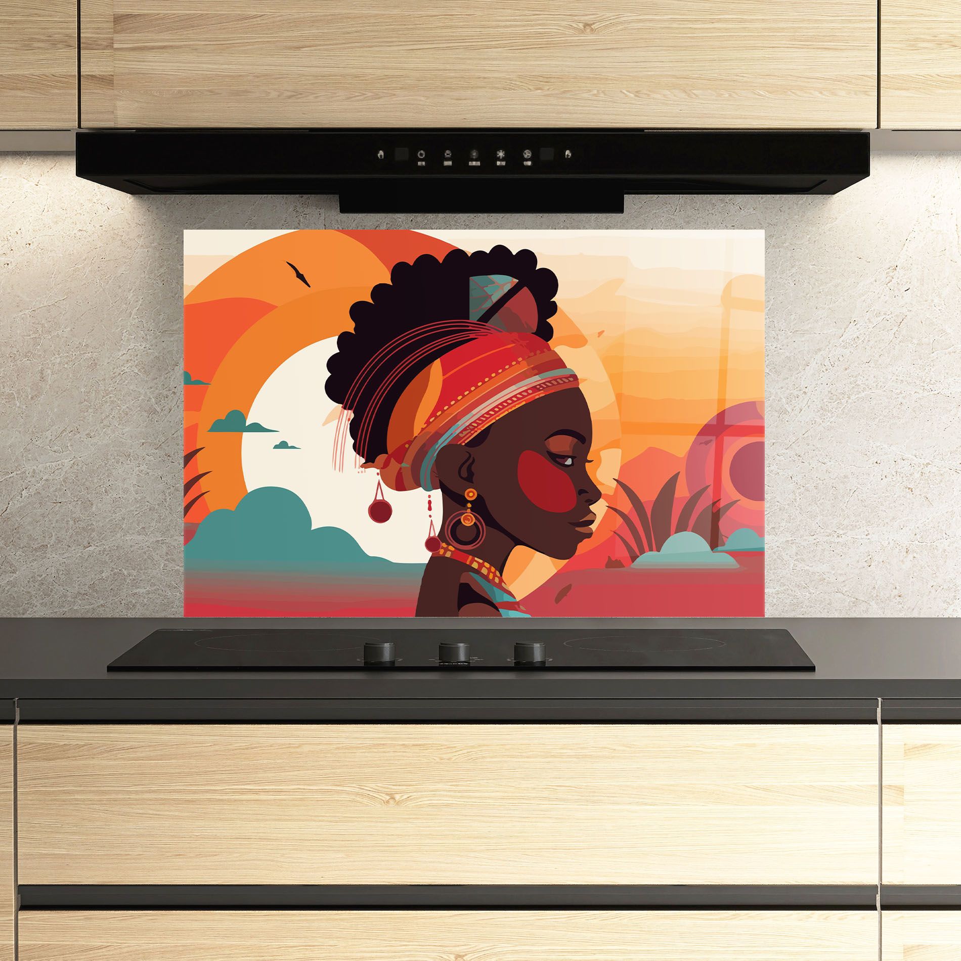 African Lady Art mockup 3