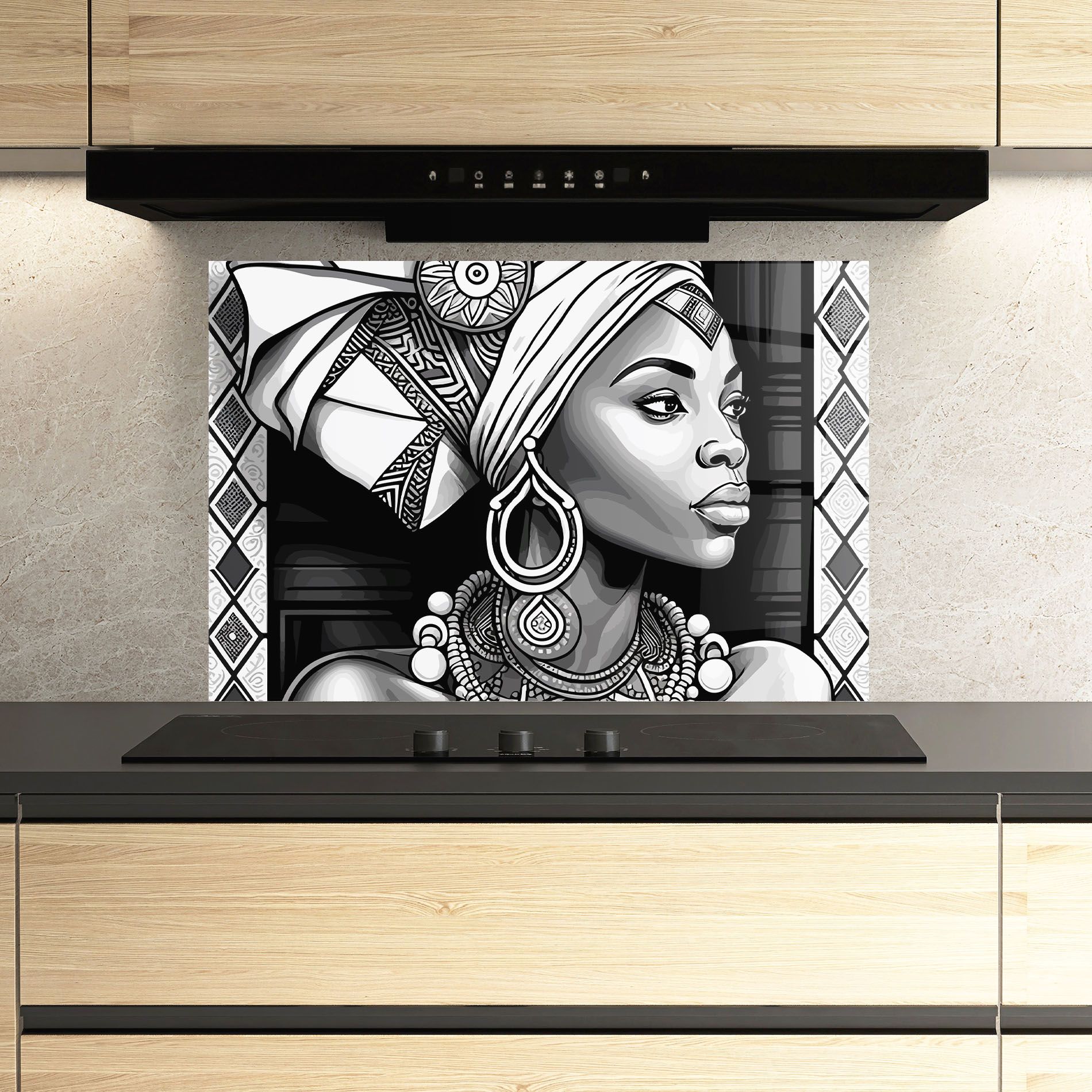 African Lady mockup 3