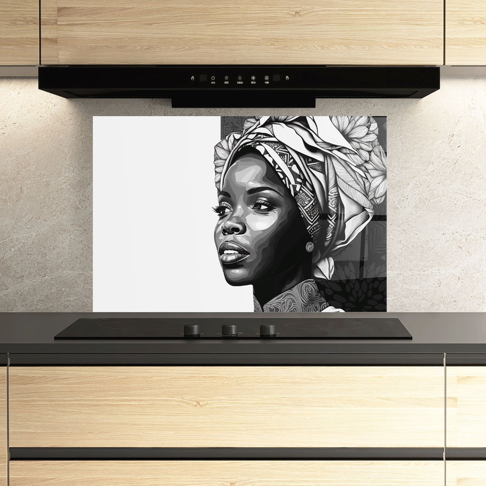 Pretty African Woman mockup 3