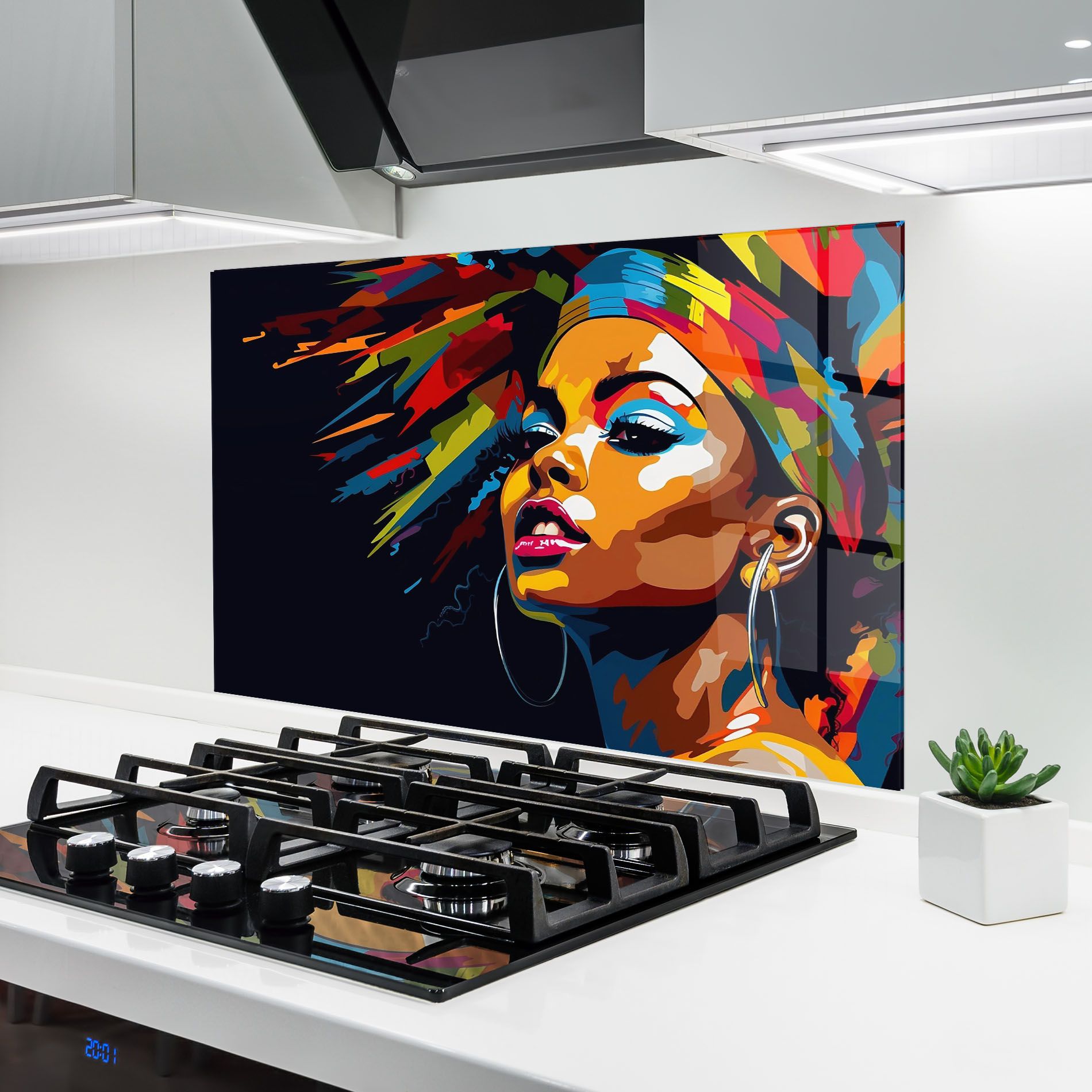 African Woman Portrait mockup 6