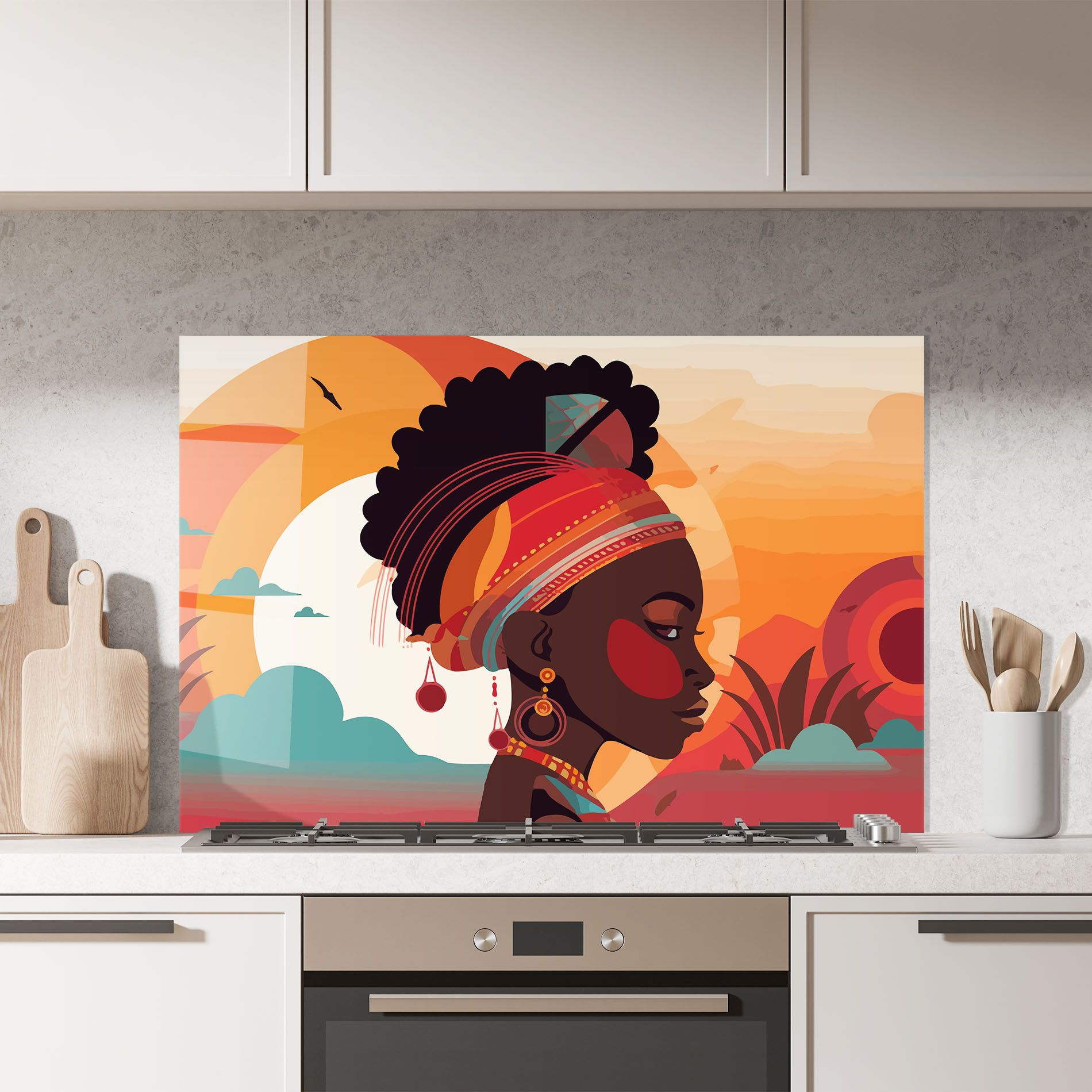 African Lady Art mockup 7