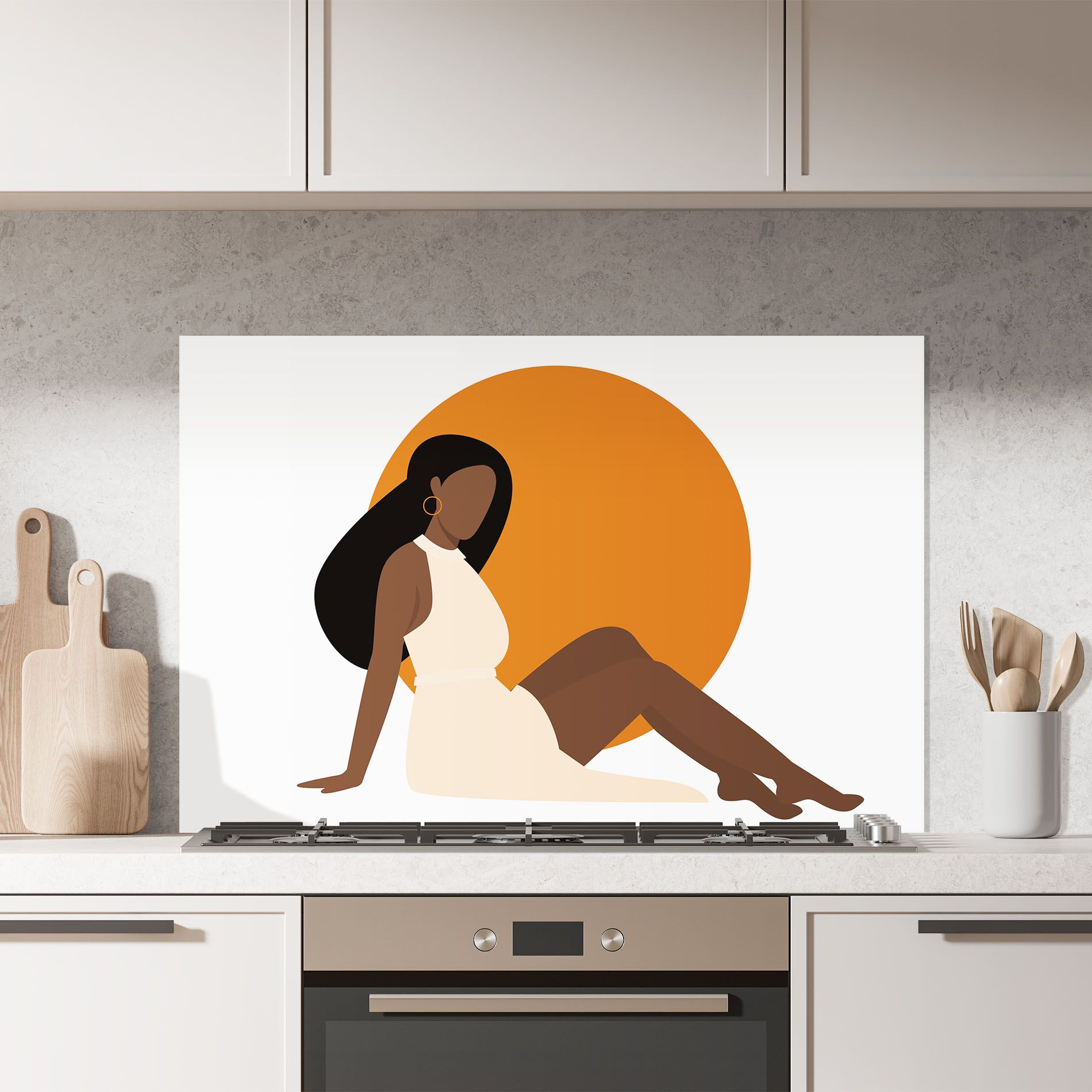 African Woman Dress mockup 7