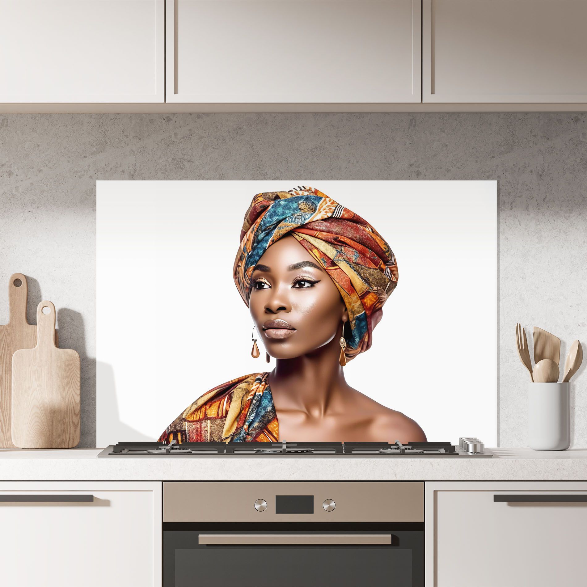 African Woman Turban mockup 7