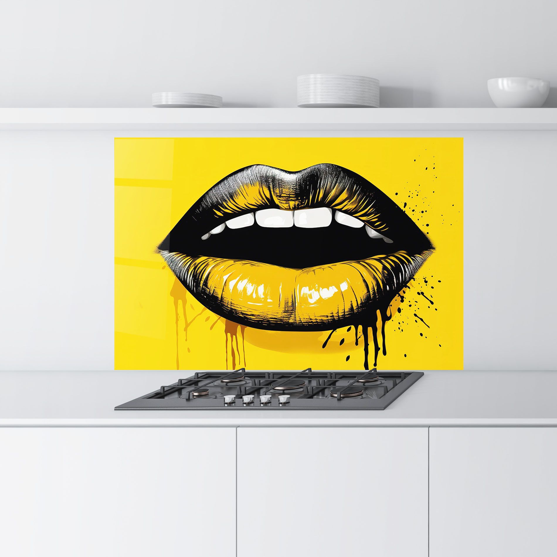 Black Yellow Lips mockup 9