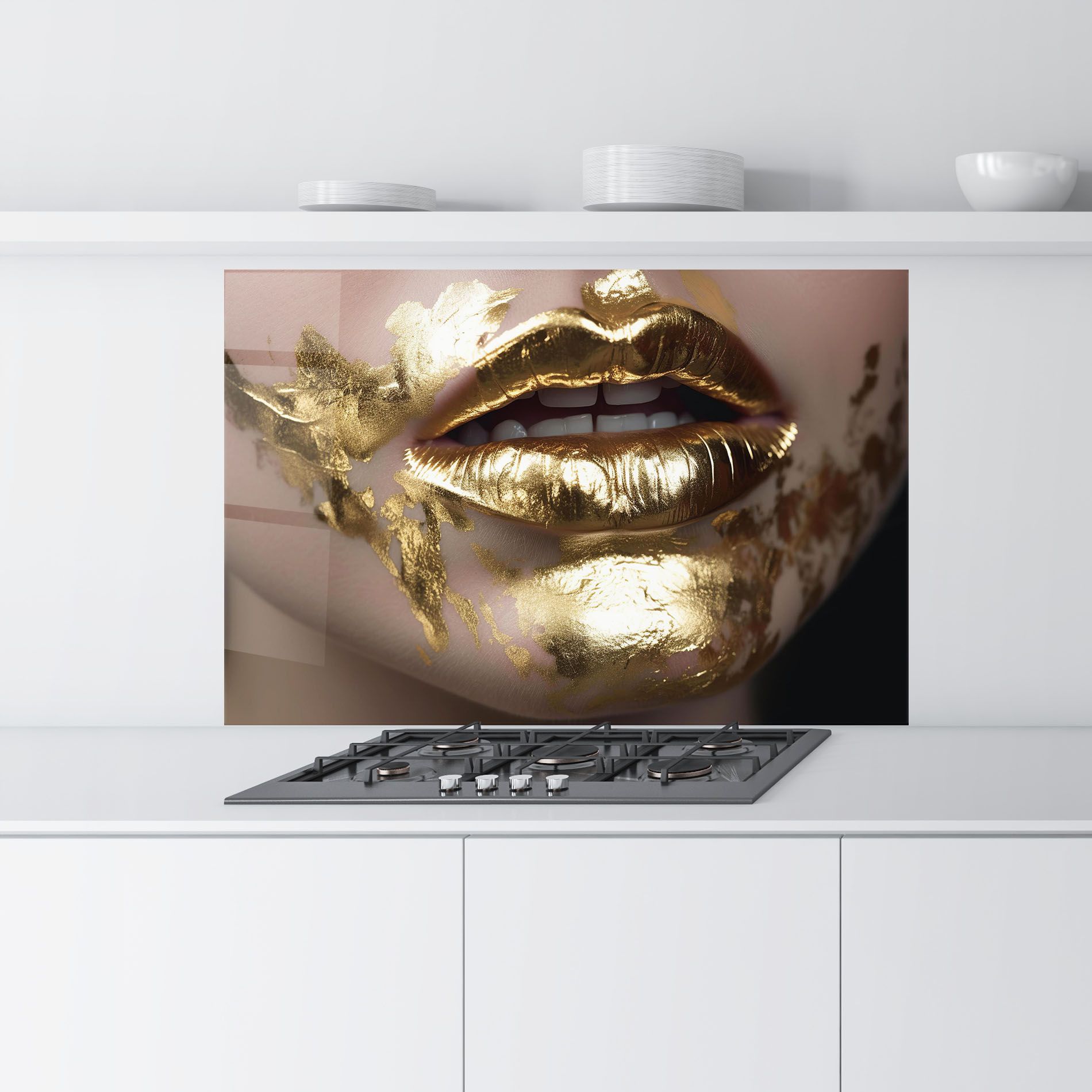 Gold Open Lips mockup 9
