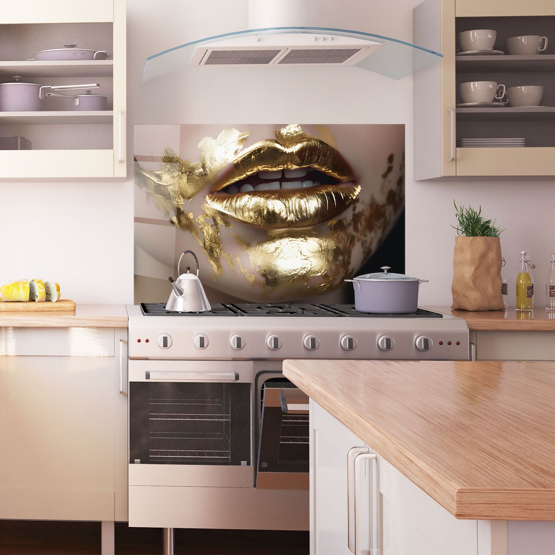 Gold Open Lips mockup 1