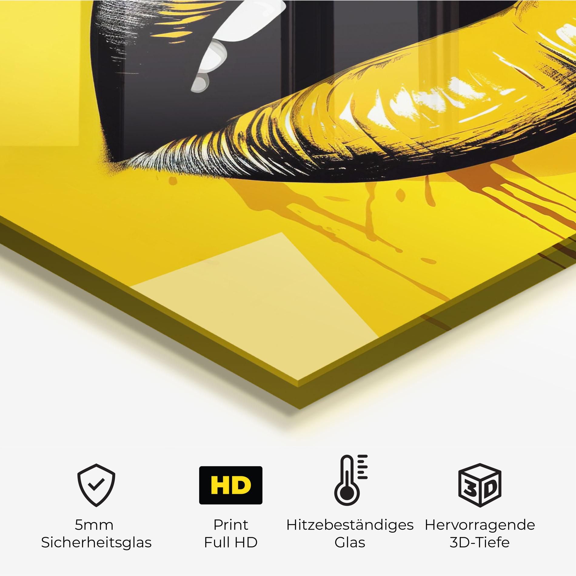 Black Yellow Lips mockup 2