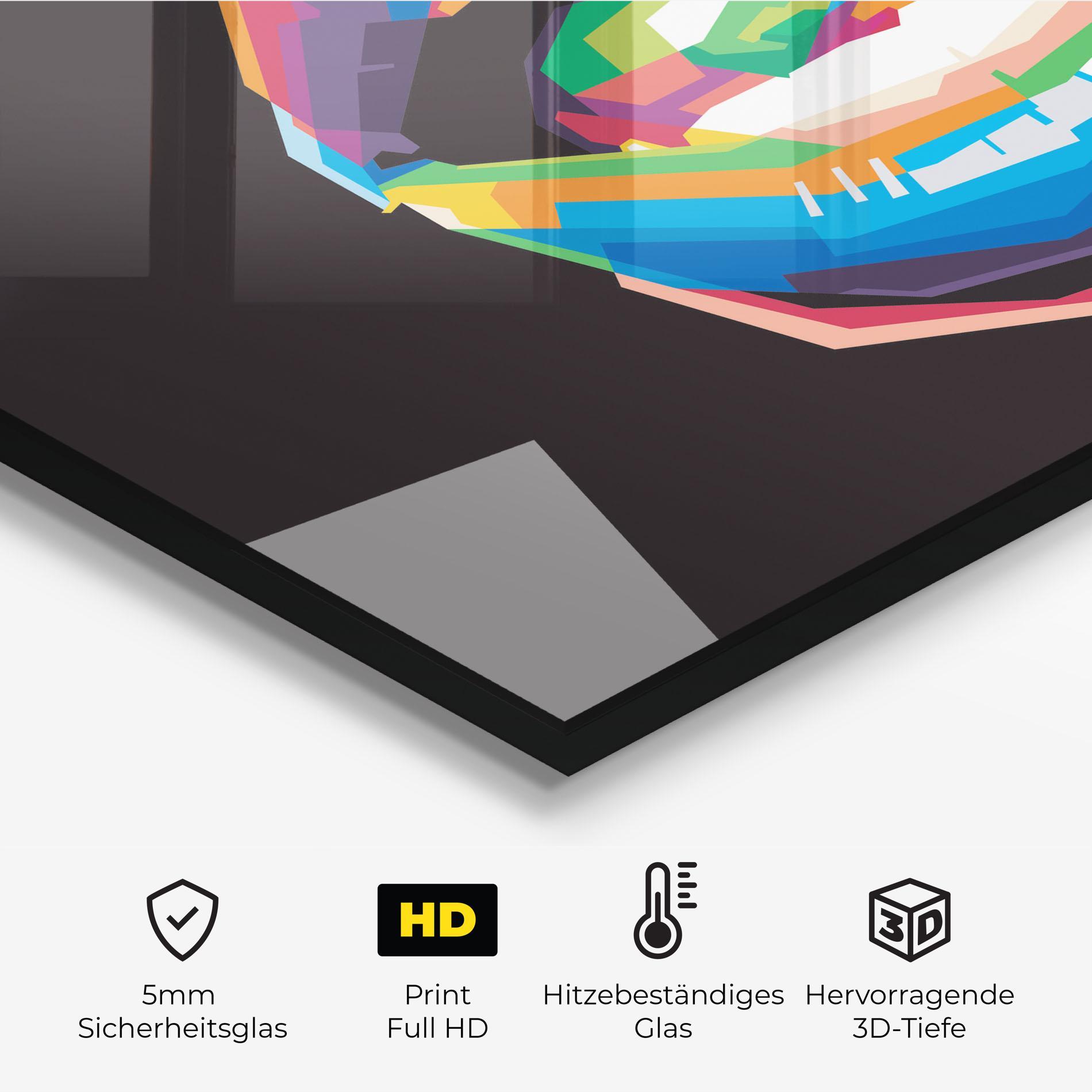 Küchenrückwand Glas Lips Toungue mockup 2