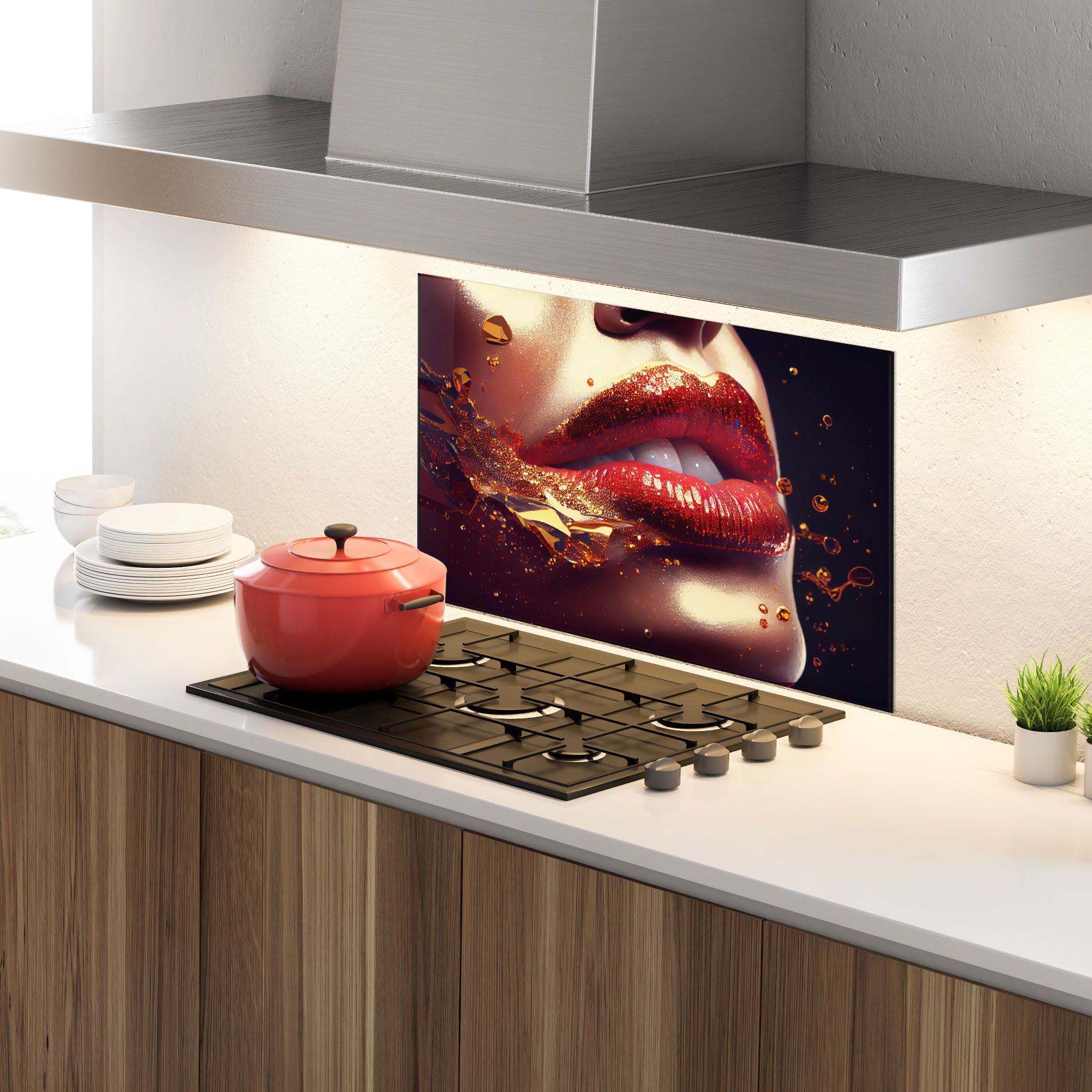 Gold Glitter Lips mockup 4