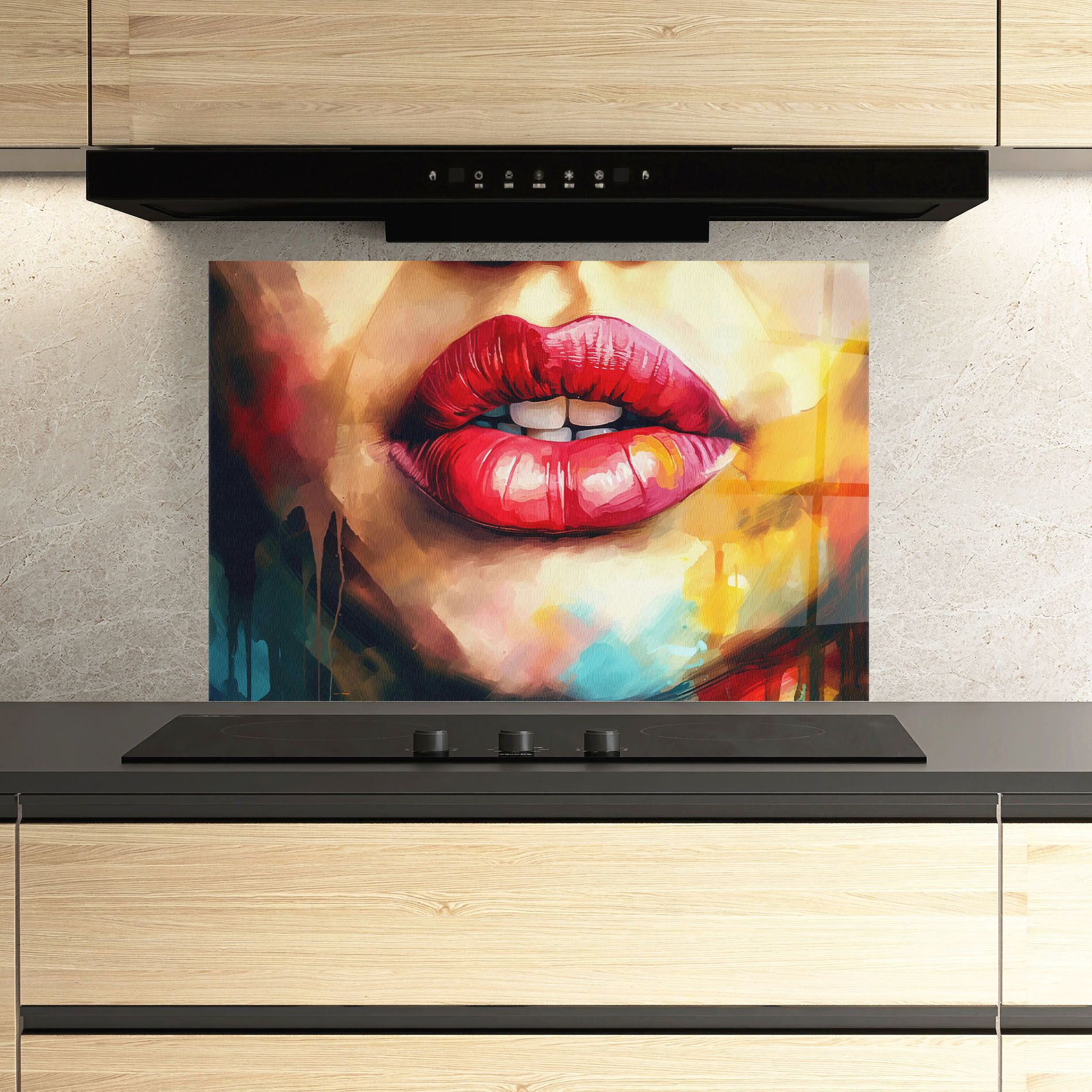 Painting Texture Lips mockup 3