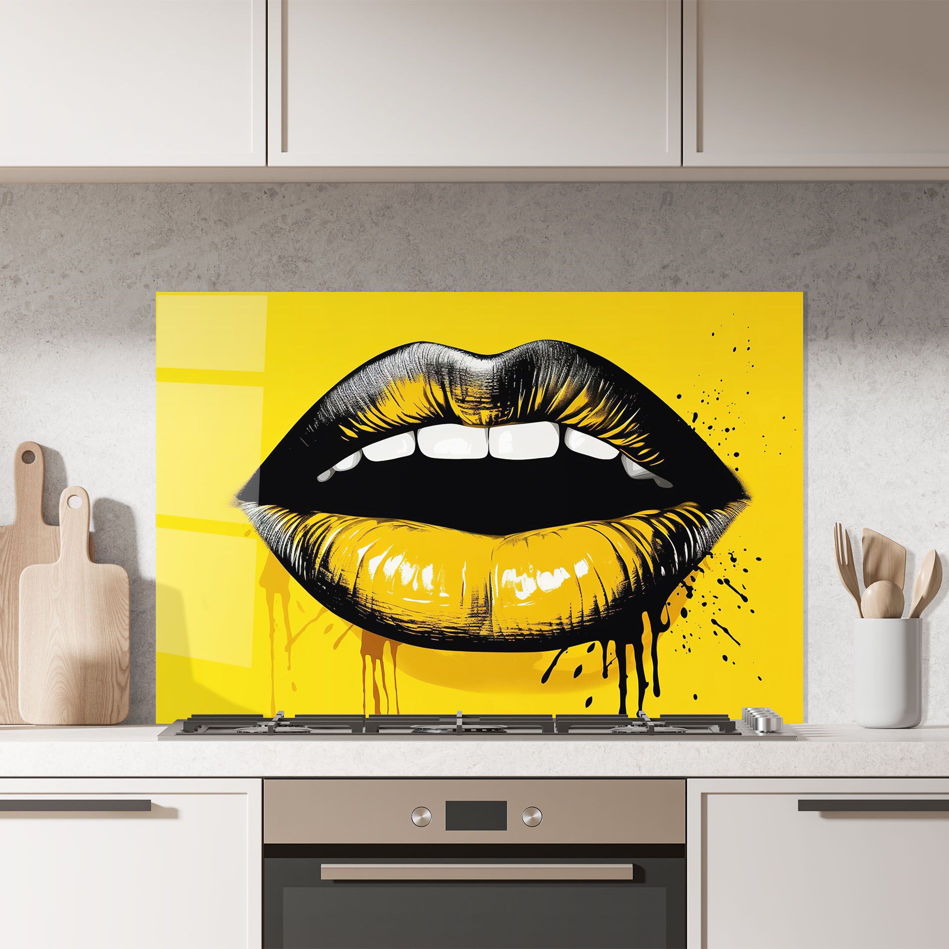 Black Yellow Lips mockup 7