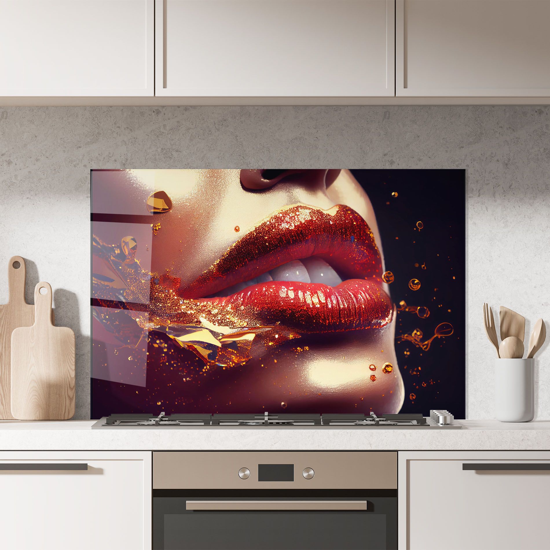 Gold Glitter Lips mockup 7