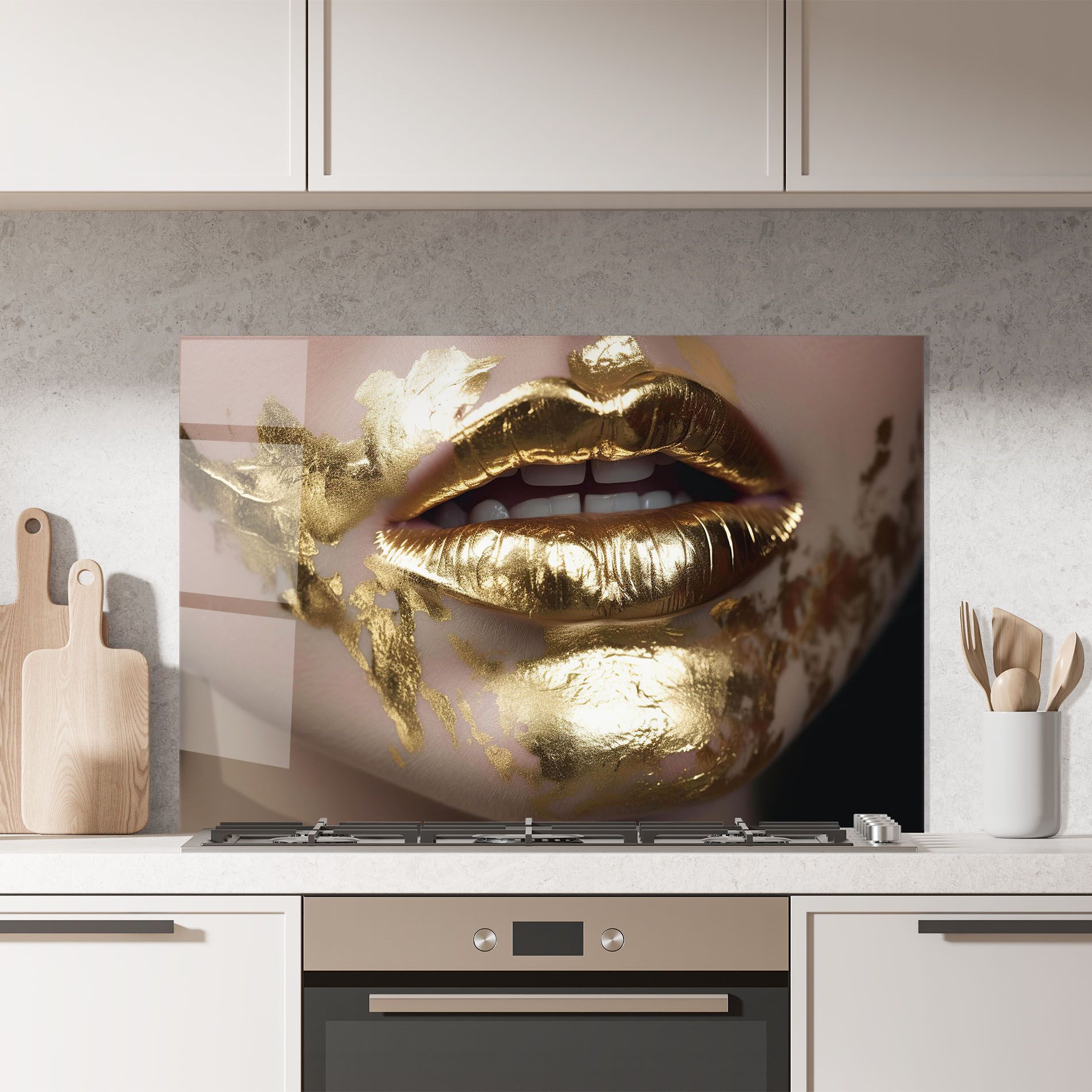 Gold Open Lips mockup 7