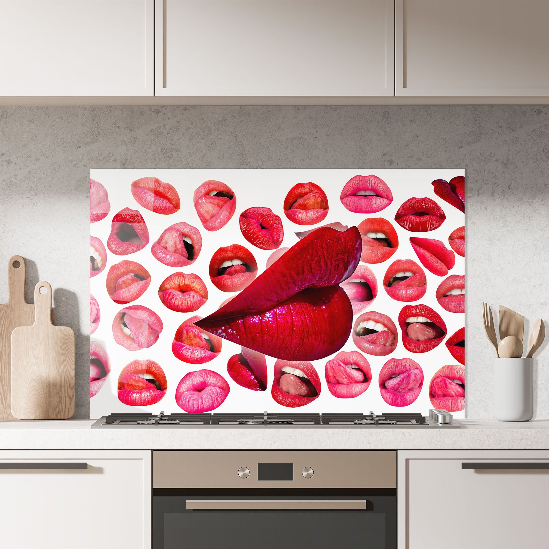 Red Lip Female mockup 7