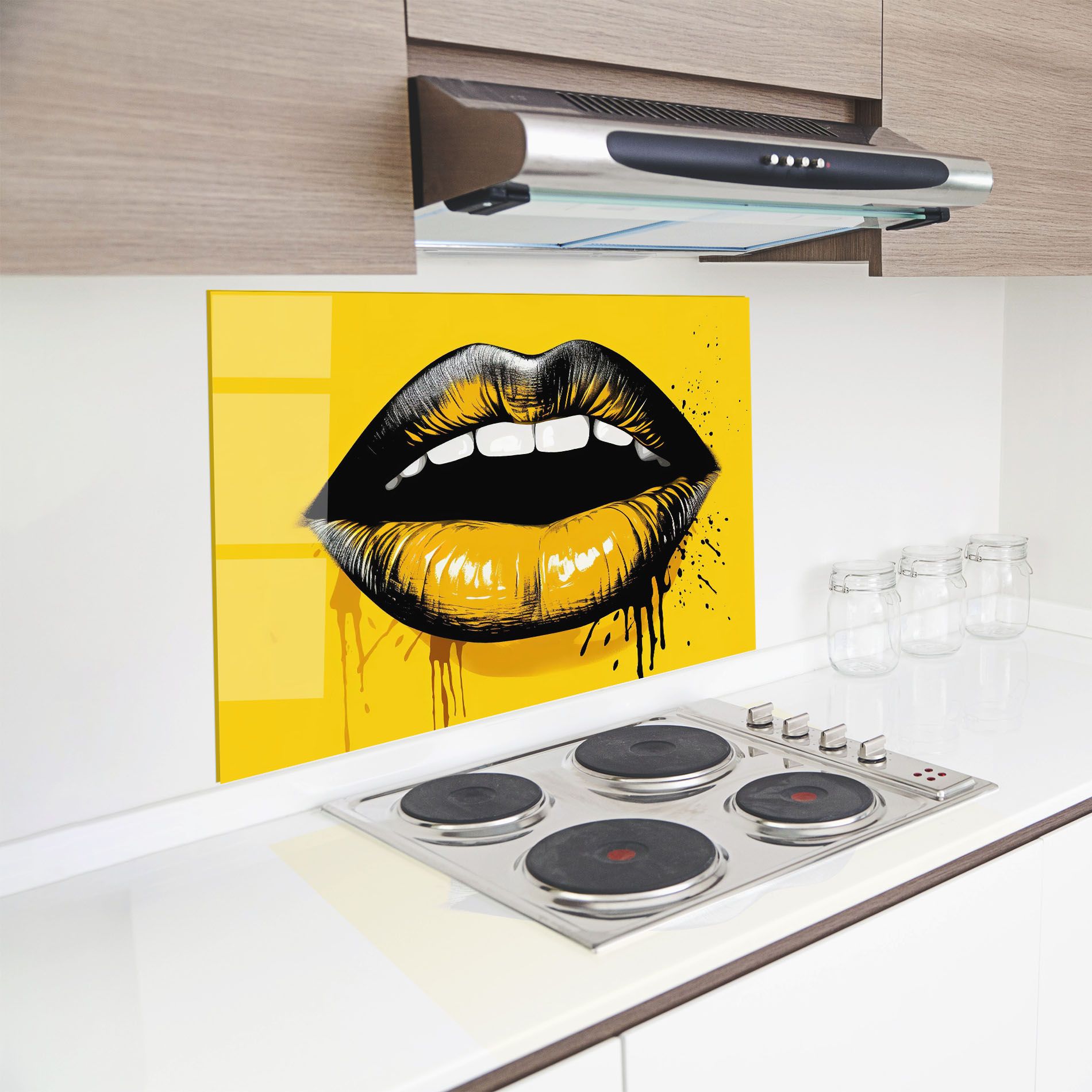 Black Yellow Lips mockup 8