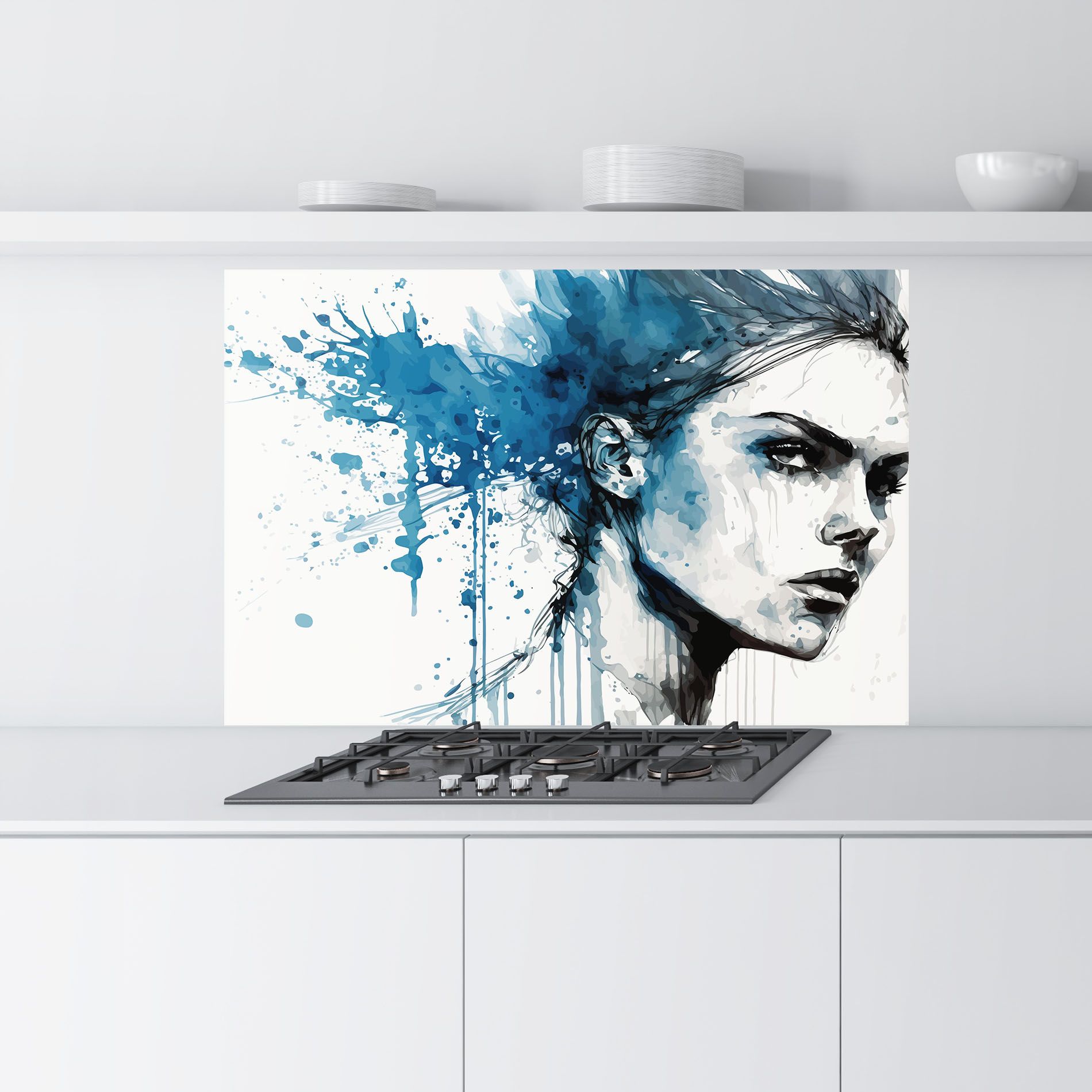 Blue Splash Portrait mockup 9