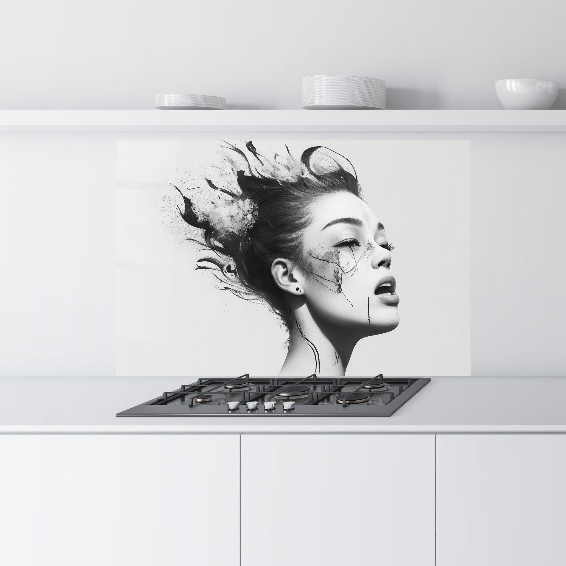 Küchenrückwand Glas Freedom mockup 9