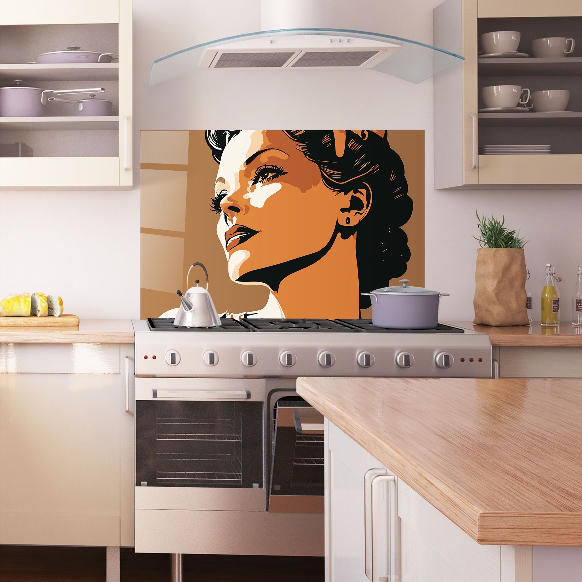 Brown Portrait Lady mockup 1