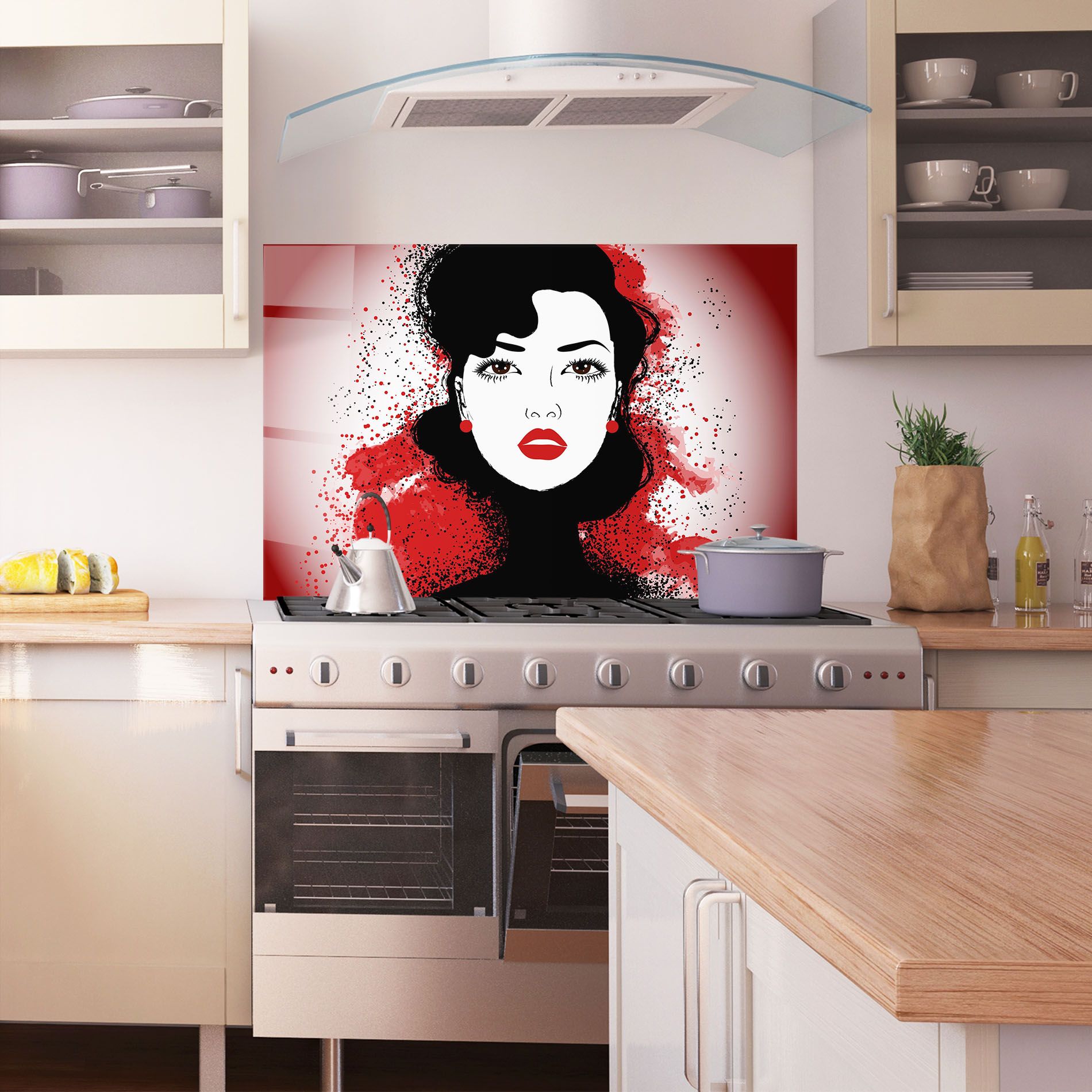 Cherry Woman Portrait mockup 1