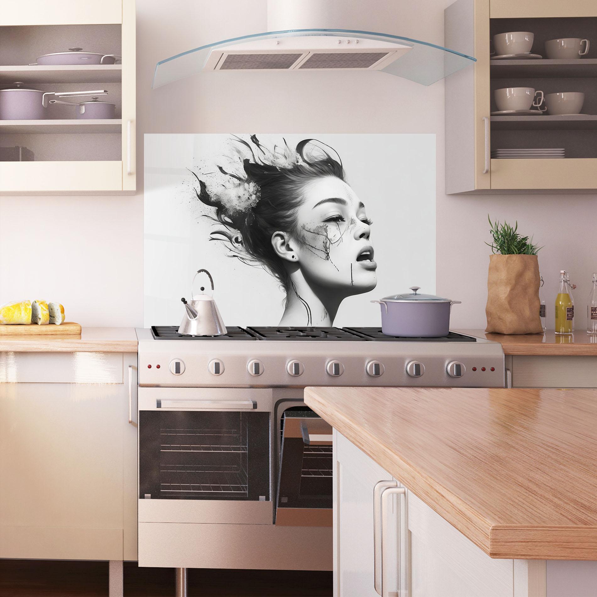 Küchenrückwand Glas Freedom mockup 1