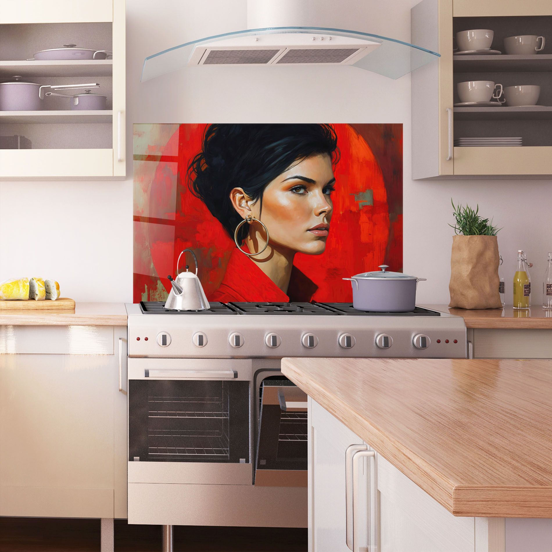 Hoop Earrings Woman mockup 1